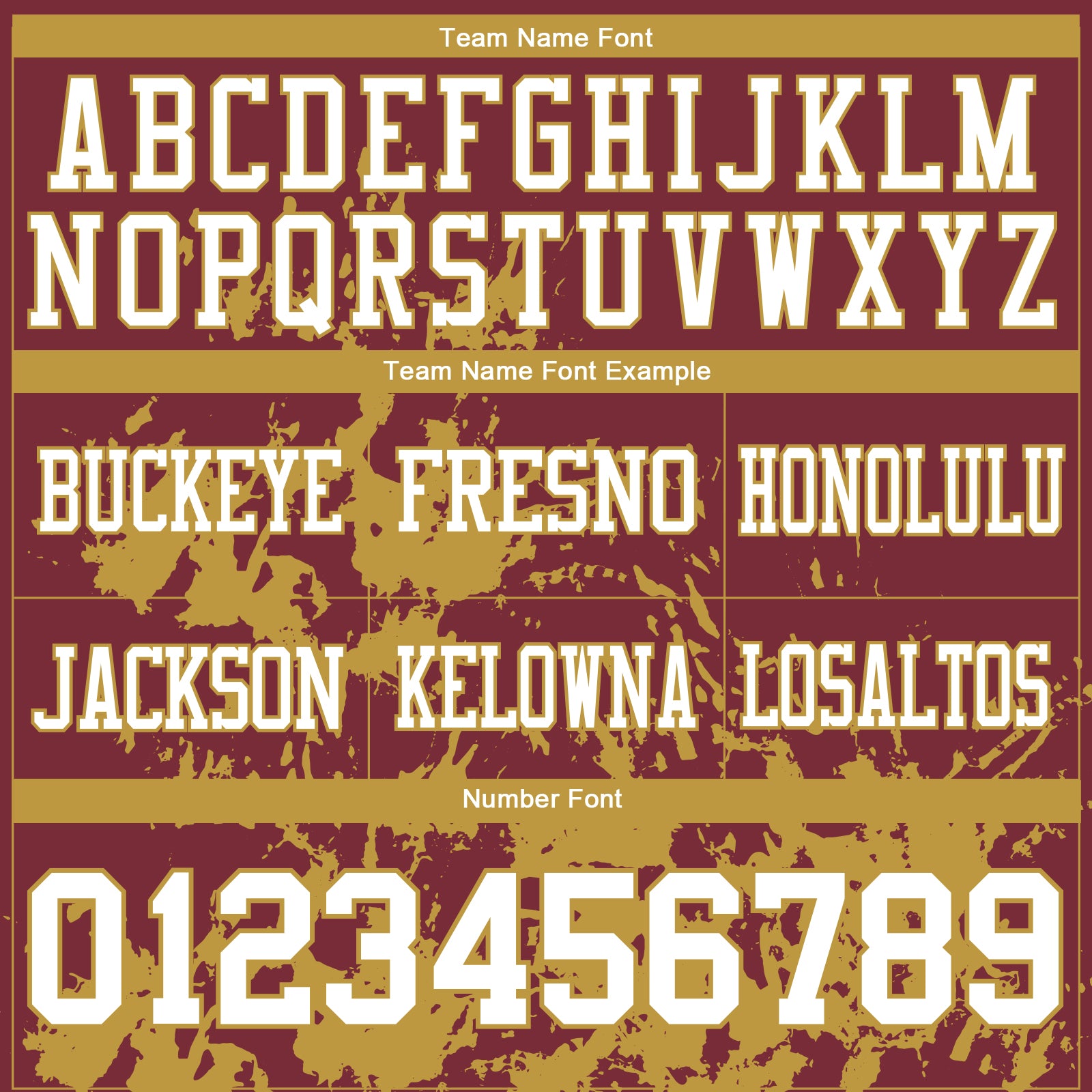 Custom Burgundy White-Old Gold 3D Pattern Splash Authentic Football Jersey view 3