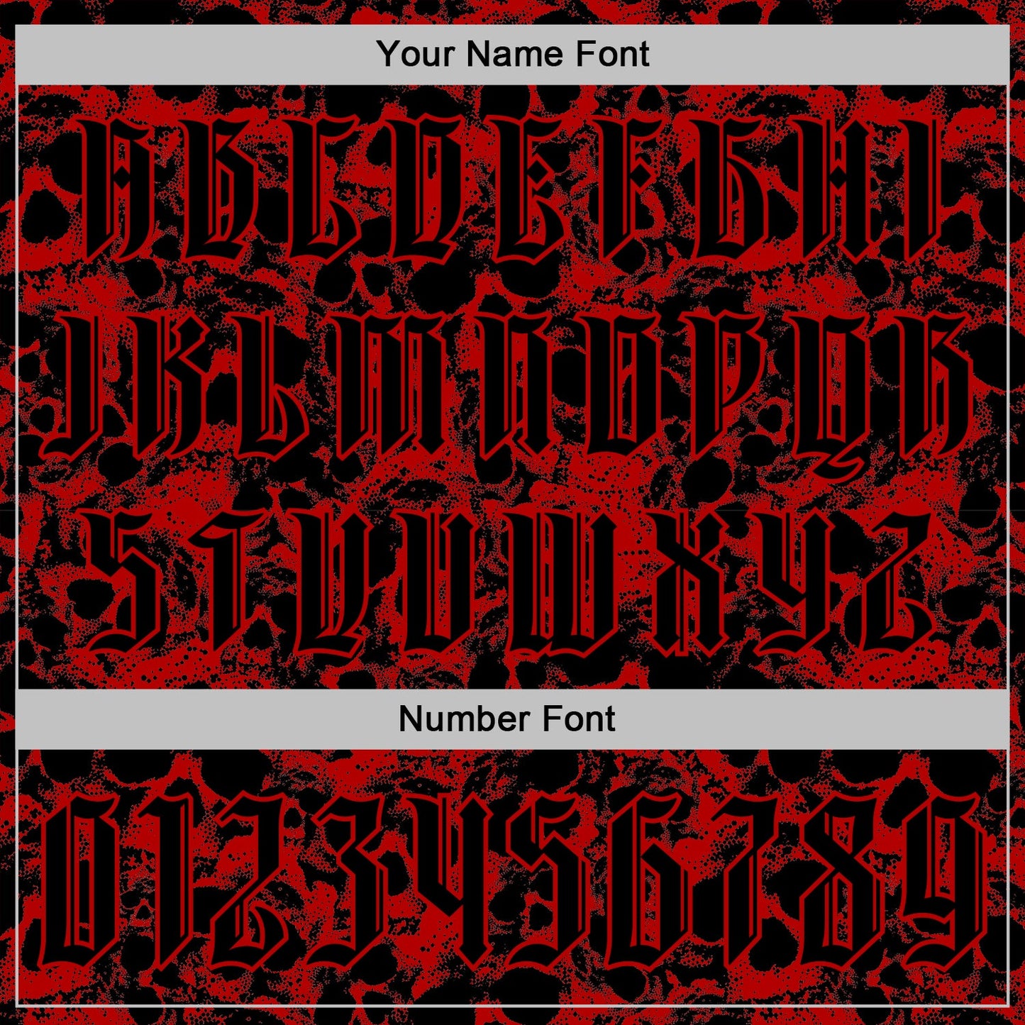 Custom Red Black 3D Skull Gothic Vintage Sports Pullover Sweatshirt Hoodie view 4