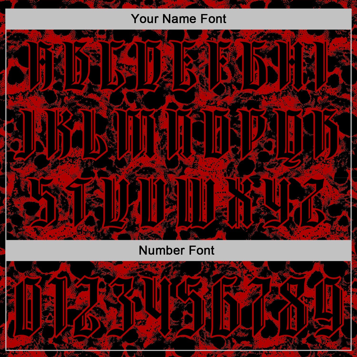 Custom Red Black 3D Skull Gothic Vintage Sports Pullover Sweatshirt Hoodie view 4