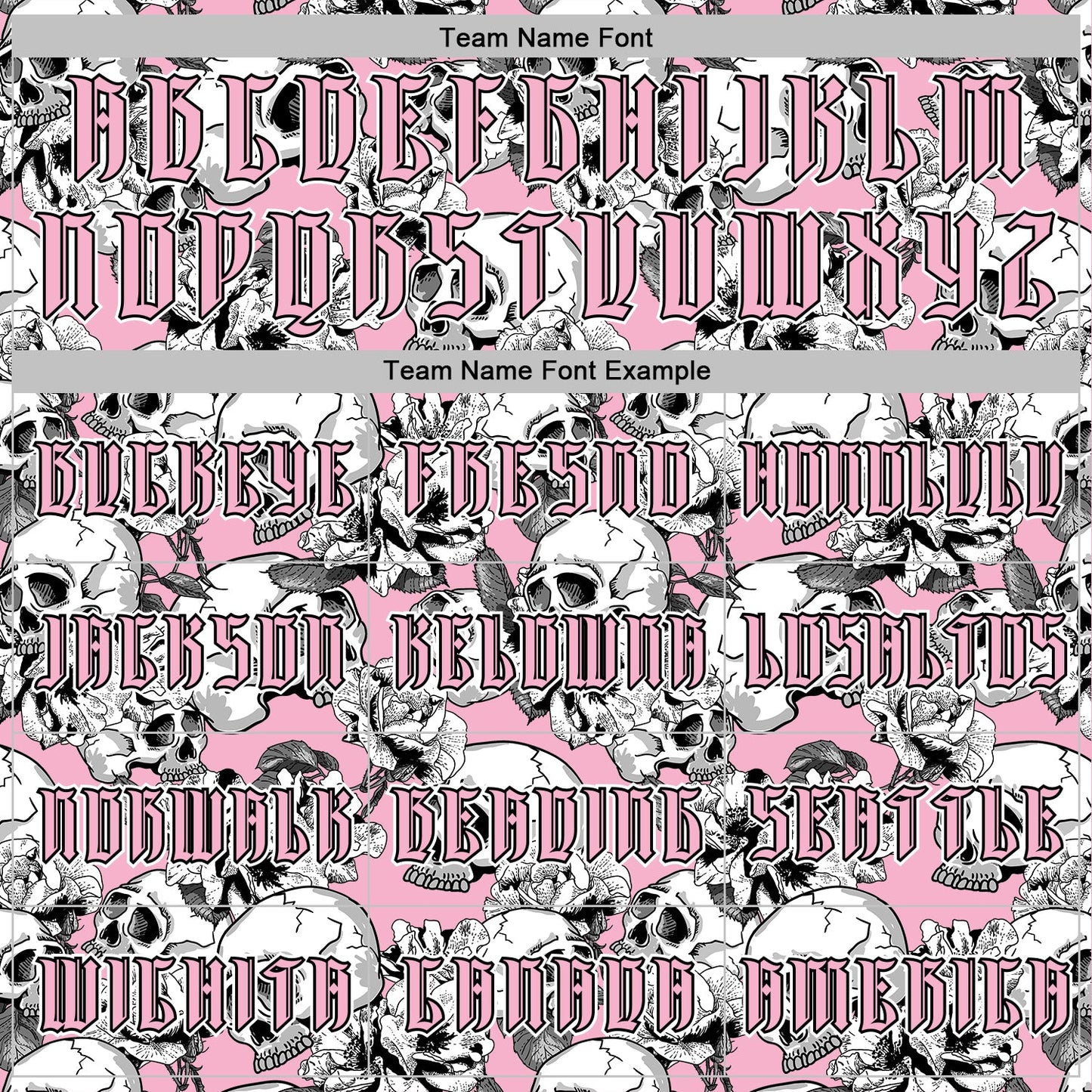 Custom Light Pink Black-White 3D Skull Roses Gothic Sports Pullover Sweatshirt Hoodie view 3