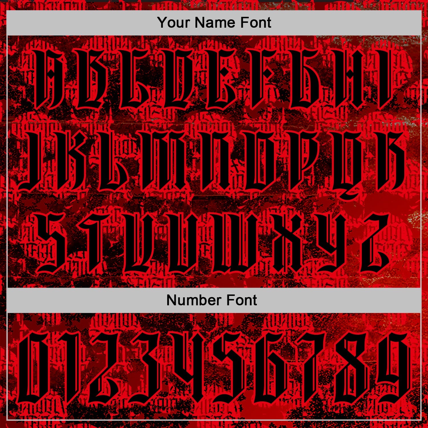 Custom Fire Red Black 3D Skull Gothic Vintage Grunge Art Sports Pullover Sweatshirt Hoodie view 4