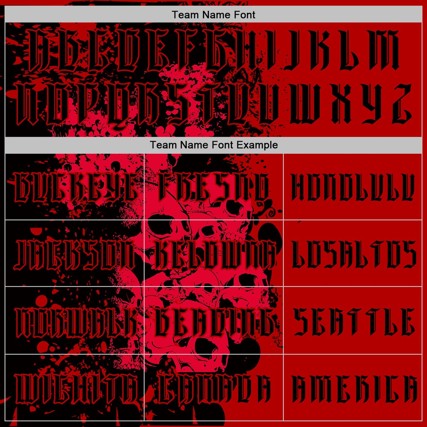 Custom Red Black 3D Skull Gothic Splash Vintage Grunge Art Sports Pullover Sweatshirt Hoodie view 3