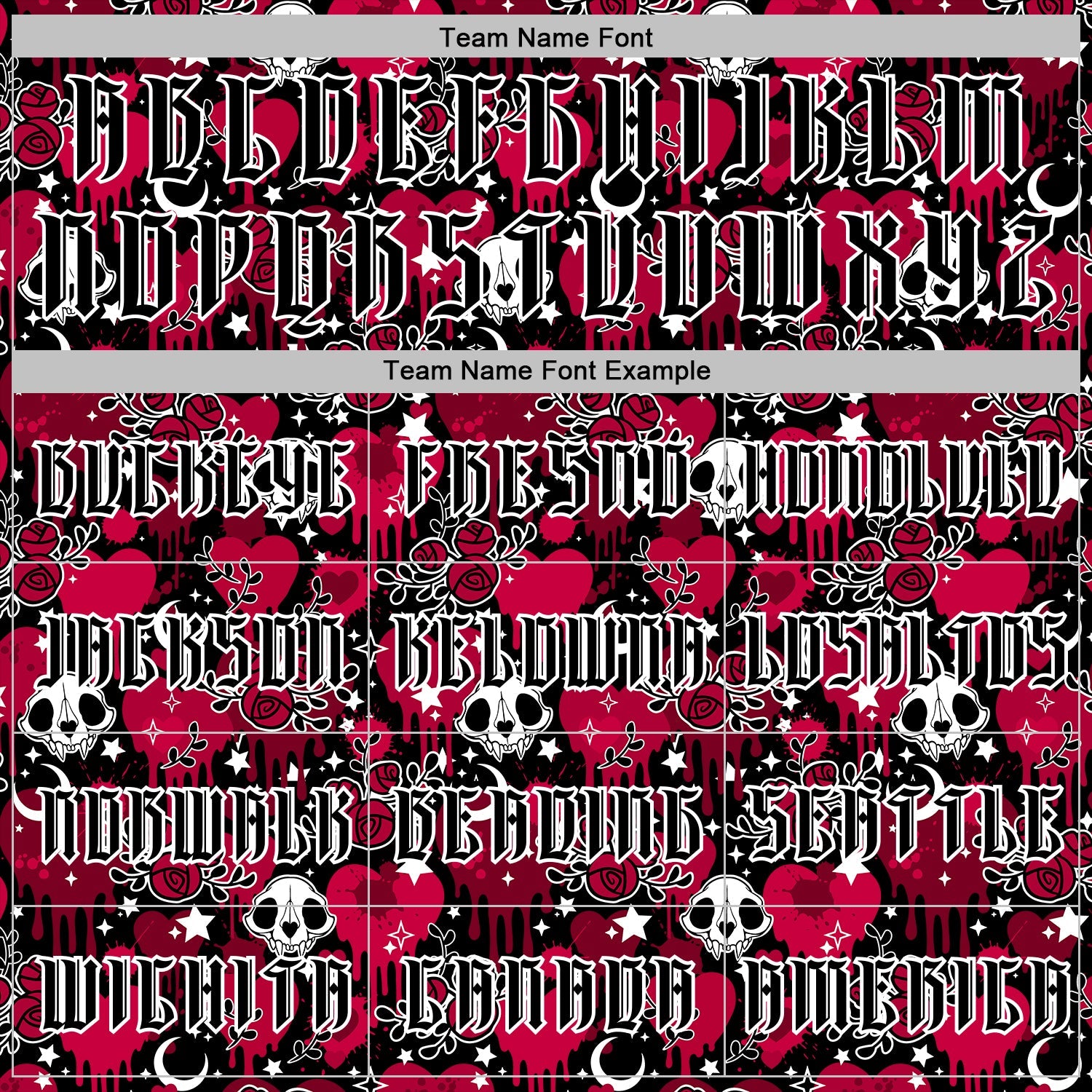 Custom Red Black-White 3D Skull Roses Gothic Splash Hearts Stars Sports Pullover Sweatshirt Hoodie view 3