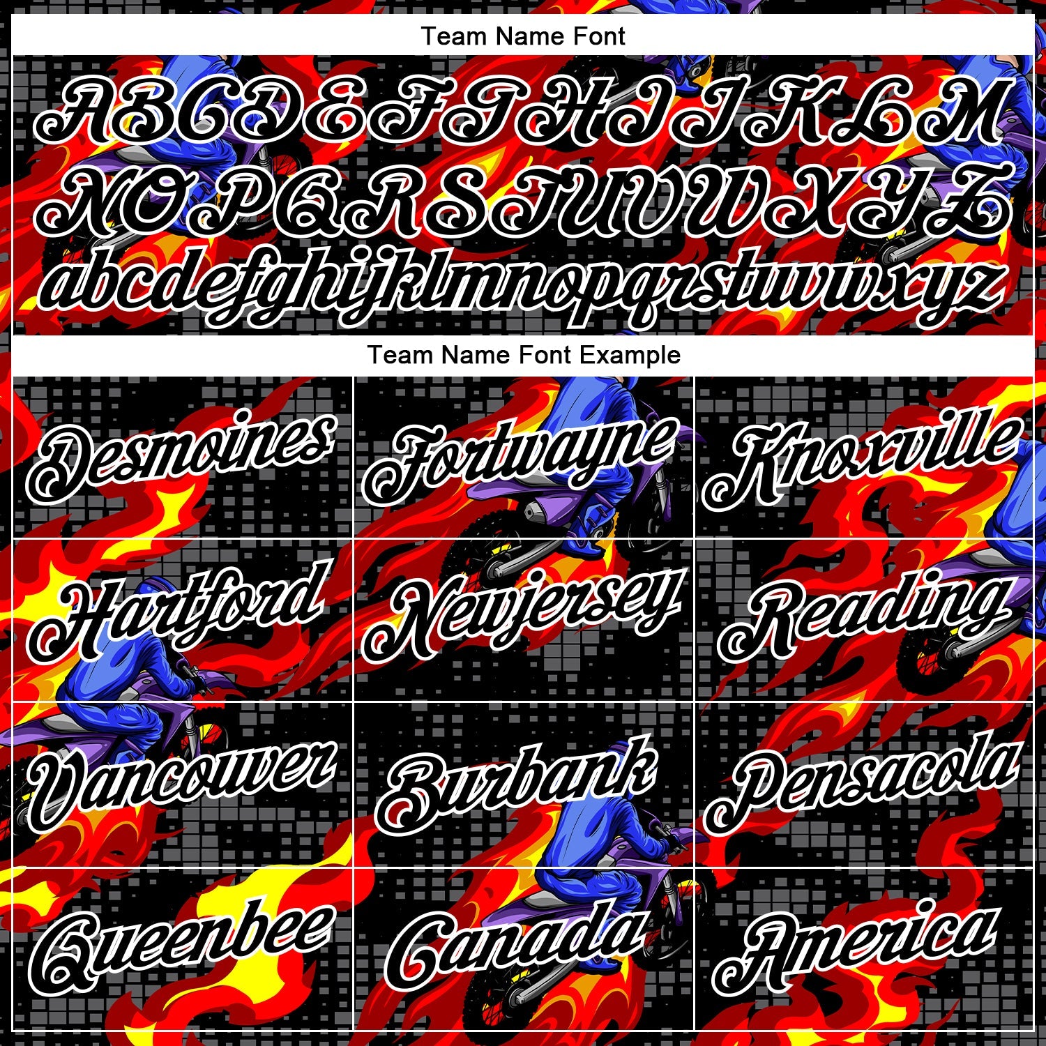 Custom Stitched Black White 3D Pattern Design Flame Motorcycle Motocross Racing Sports Pullover Sweatshirt Hoodie view 3