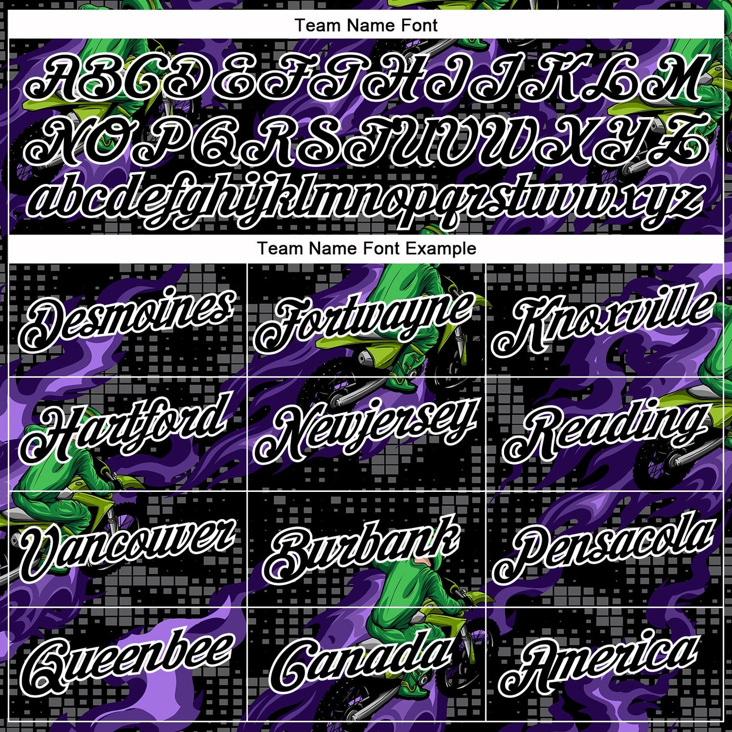 Custom Stitched Black White 3D Pattern Design Flame Motorcycle Motocross Racing Sports Pullover Sweatshirt Hoodie view 3
