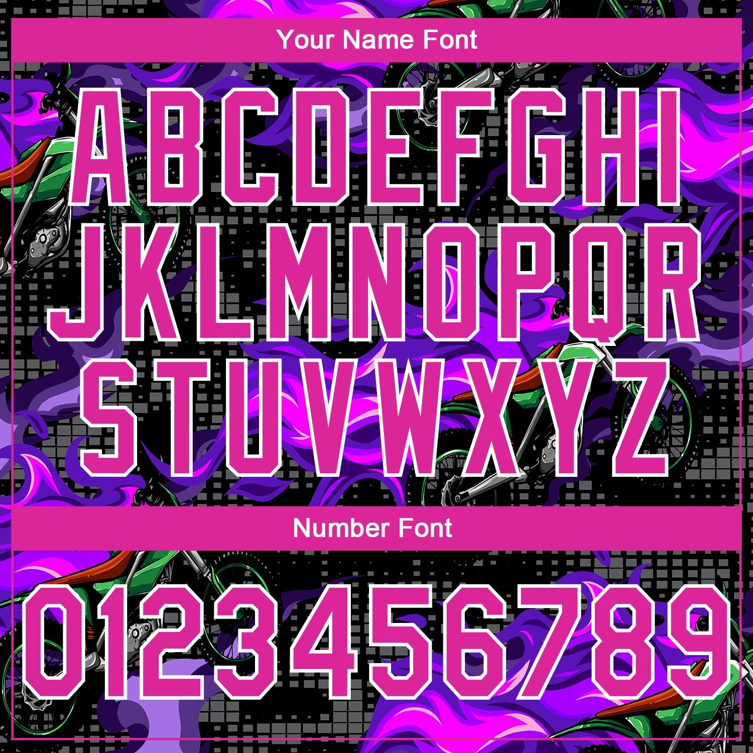 Custom Stitched Black Deep Pink-White 3D Pattern Design Flame Motorcycle Motocross Racing Sports Pullover Sweatshirt Hoodie view 4