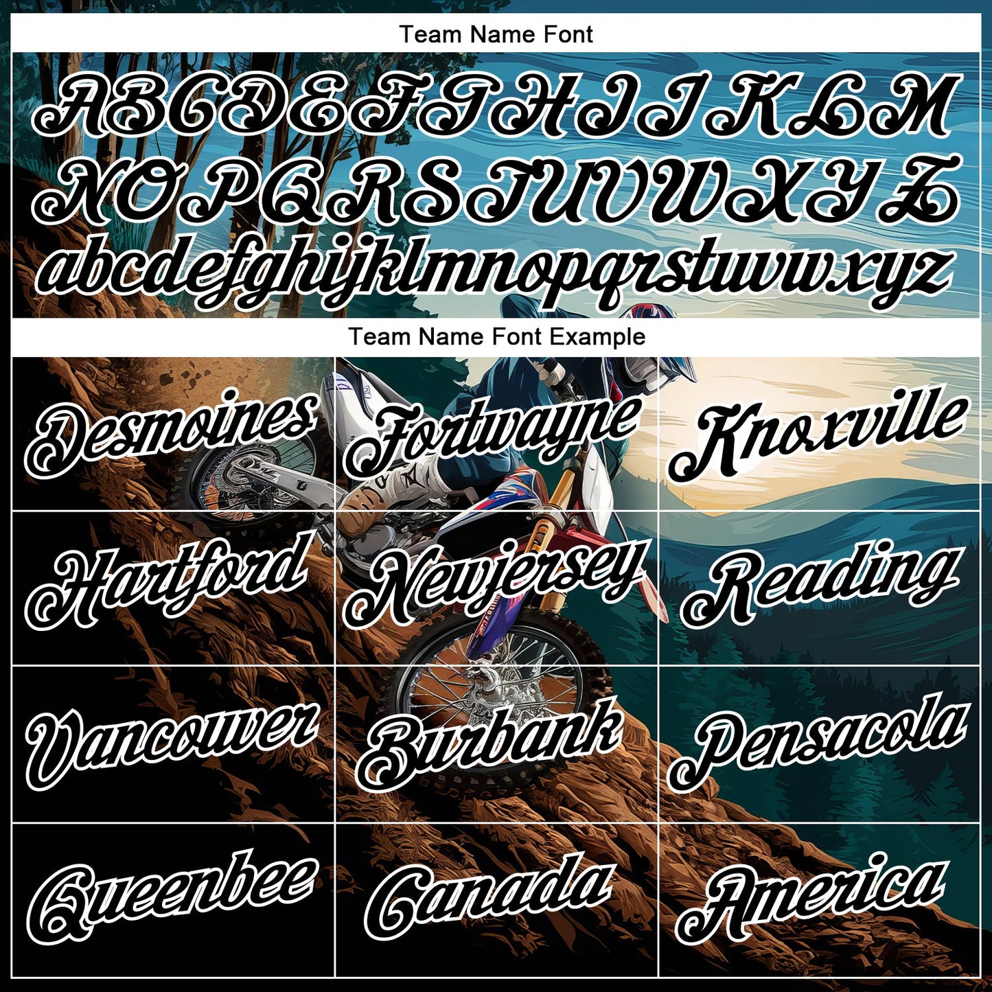 Custom Stitched Blue Black-White 3D Pattern Design Motorcycle Motocross Racing Sports Pullover Sweatshirt Hoodie view 3