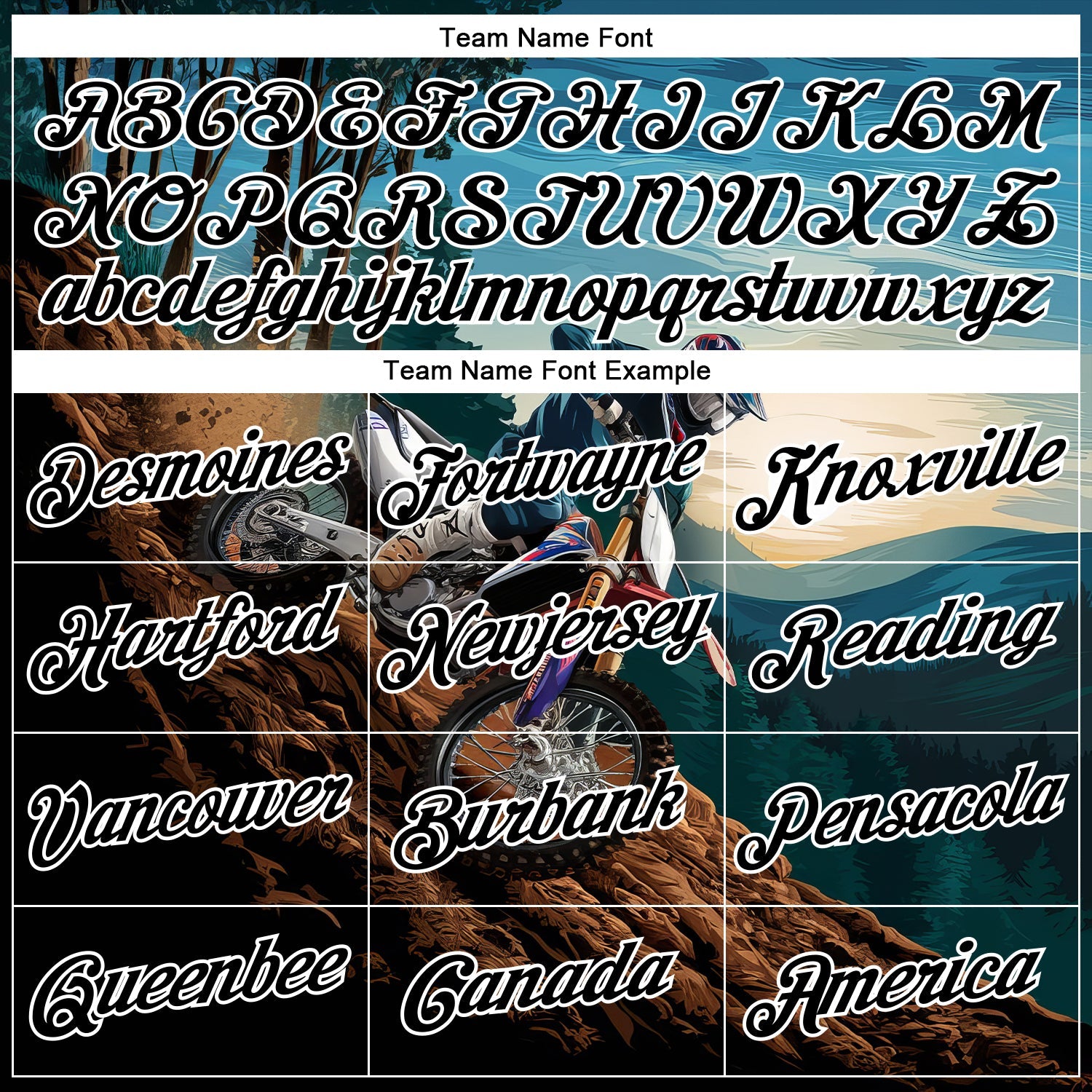 Custom Stitched Blue Black-White 3D Pattern Design Motorcycle Motocross Racing Sports Pullover Sweatshirt Hoodie view 3