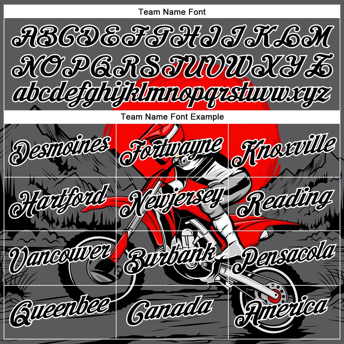 Custom Stitched Gray Black-White 3D Pattern Design Motorcycle Motocross Racing Sports Pullover Sweatshirt Hoodie view 3