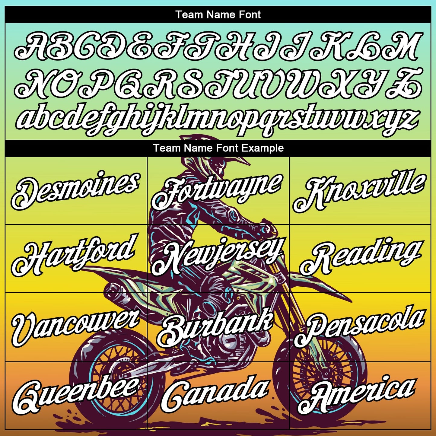Custom Stitched Green White Yellow Brown-Black 3D Pattern Design Motorcycle Motocross Racing Sports Pullover Sweatshirt Hoodie view 3