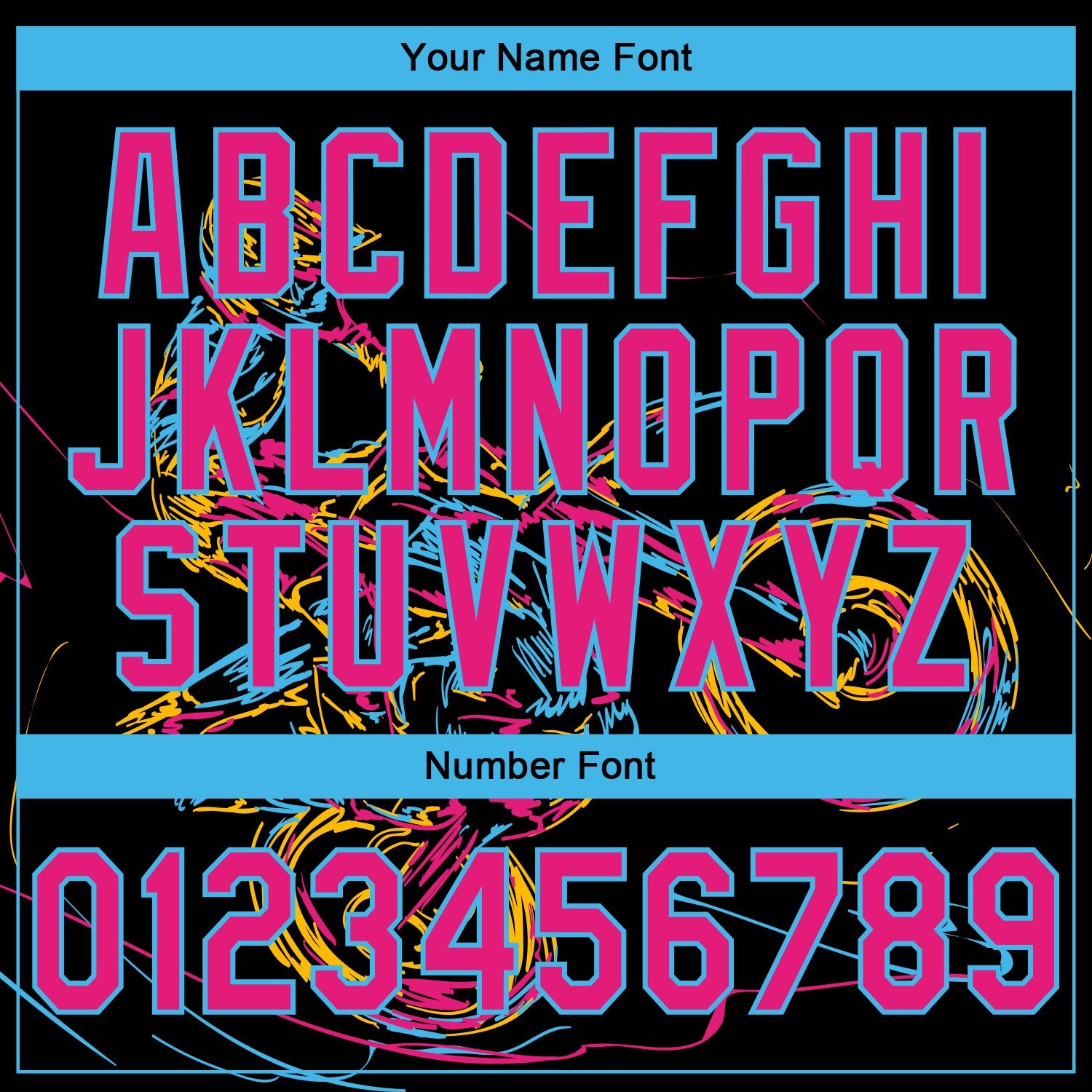 Custom Stitched Black Hot Pink-Sky Blue 3D Pattern Design Motorcycle Motocross Racing Sports Pullover Sweatshirt Hoodie view 4