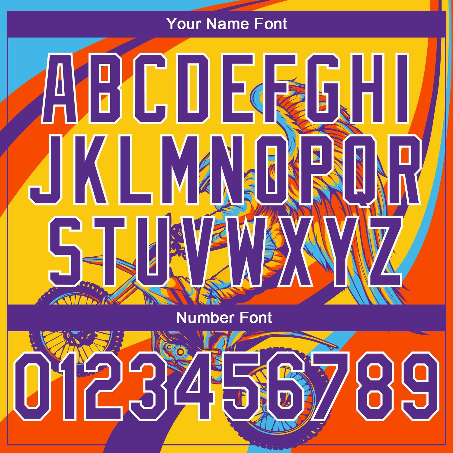 Custom Stitched Yellow Purple Orange-White 3D Pattern Design Motorcycle Motocross Racing Sports Pullover Sweatshirt Hoodie view 4