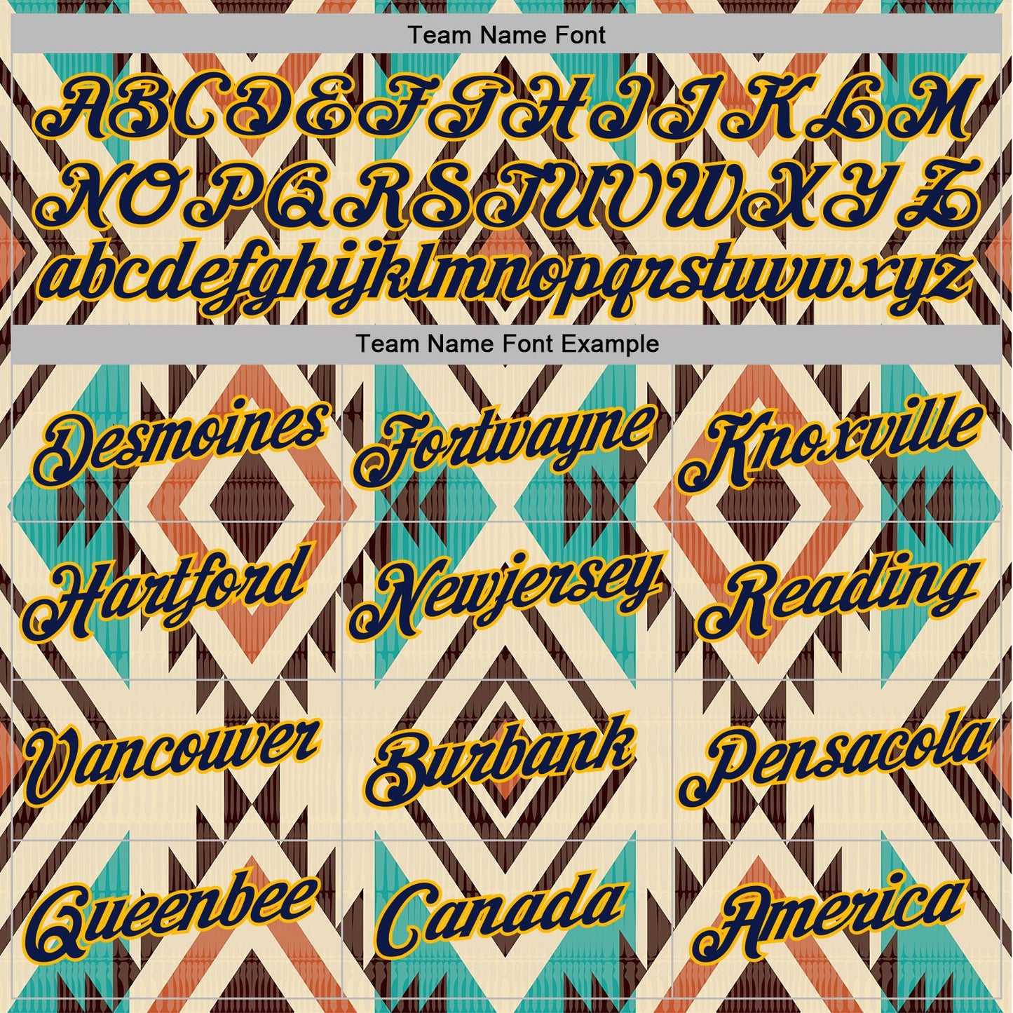 Custom Stitched City Cream Navy-Gold 3D Pattern Design Tribal Ethnic Native American Sports Pullover Sweatshirt Hoodie view 3