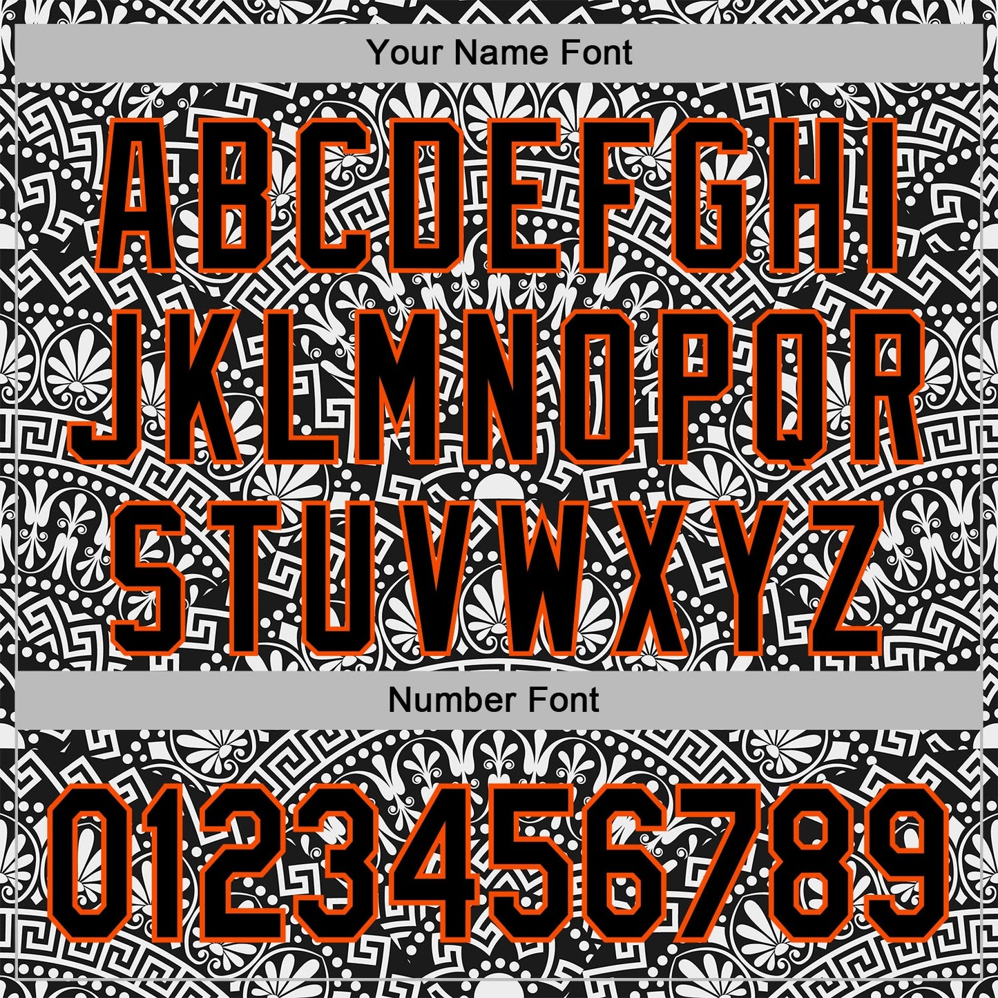 Custom Stitched White Black-Orange 3D Pattern Design Tribal Ethnic Native American Sports Pullover Sweatshirt Hoodie view 4