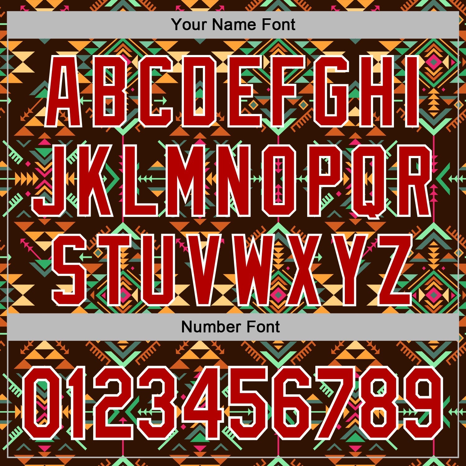 Custom Stitched Brown Red-White 3D Pattern Design Tribal Ethnic Native American Sports Pullover Sweatshirt Hoodie view 4