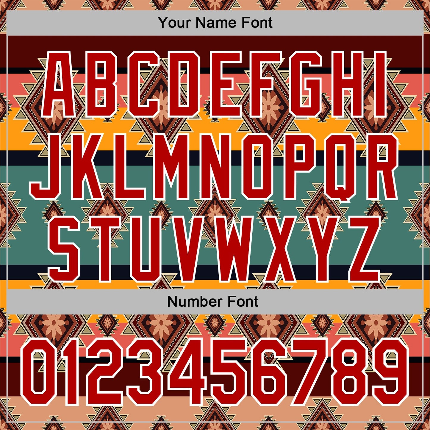 Custom Stitched Brown Red-White 3D Pattern Design Tribal Ethnic Native American Sports Pullover Sweatshirt Hoodie view 4
