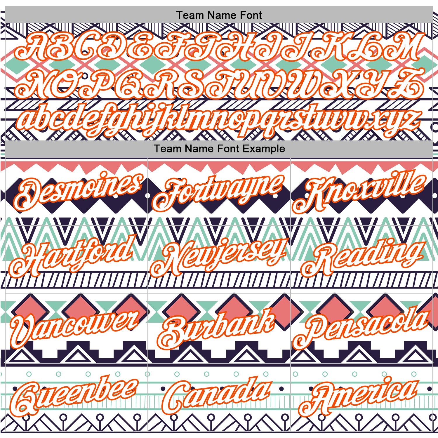Custom Stitched White Orange 3D Pattern Design Tribal Ethnic Native American Sports Pullover Sweatshirt Hoodie view 3