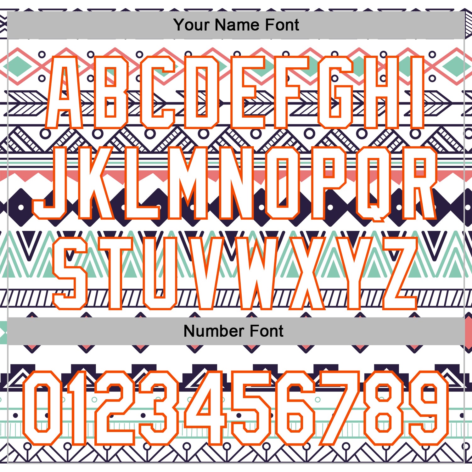 Custom Stitched White Orange 3D Pattern Design Tribal Ethnic Native American Sports Pullover Sweatshirt Hoodie view 4