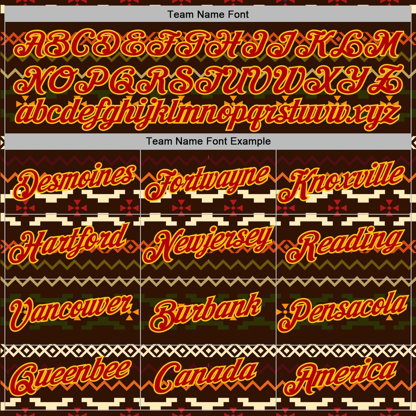 Custom Stitched Brown Red-Yellow 3D Pattern Design Tribal Ethnic Native American Sports Pullover Sweatshirt Hoodie view 3