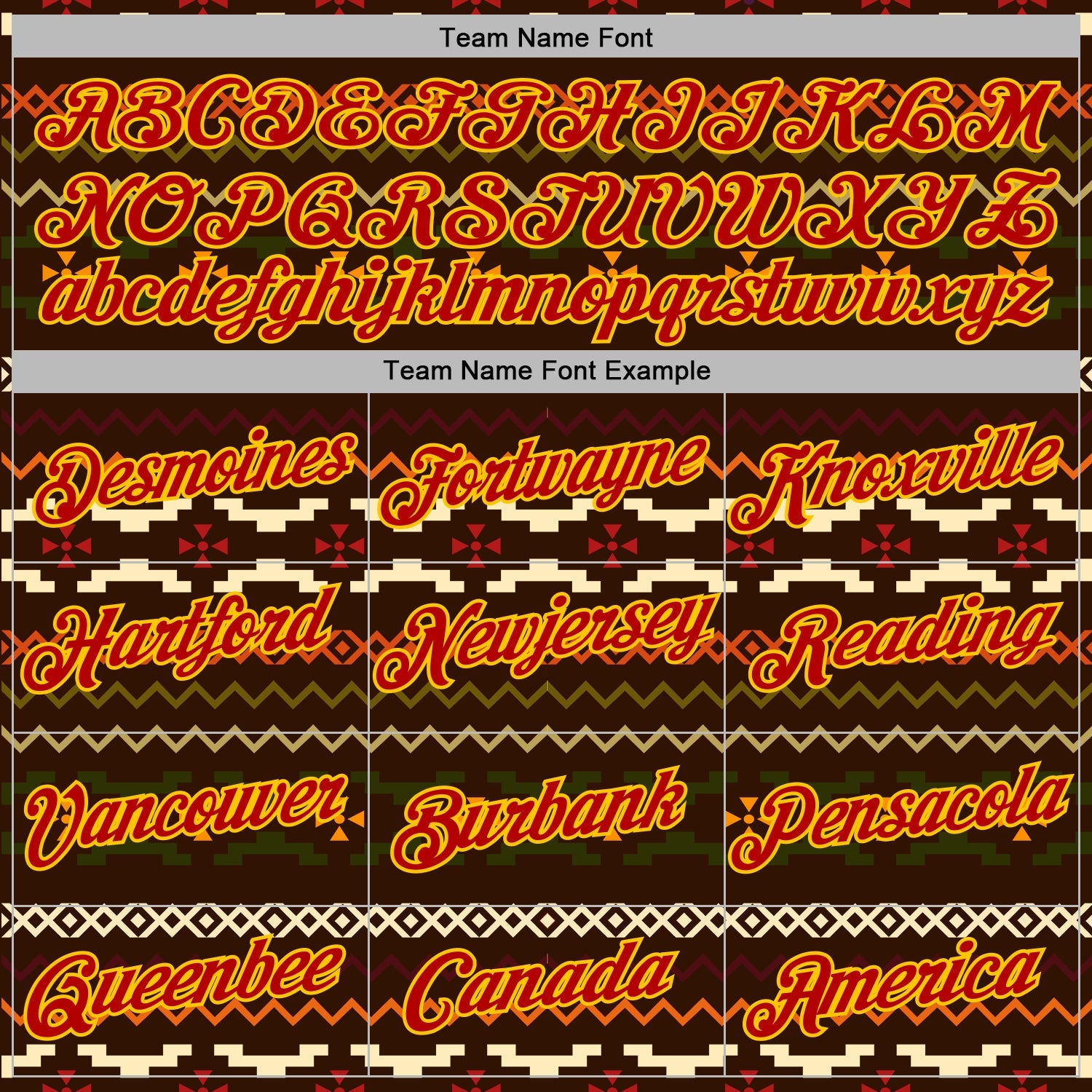 Custom Stitched Brown Red-Yellow 3D Pattern Design Tribal Ethnic Native American Sports Pullover Sweatshirt Hoodie view 3