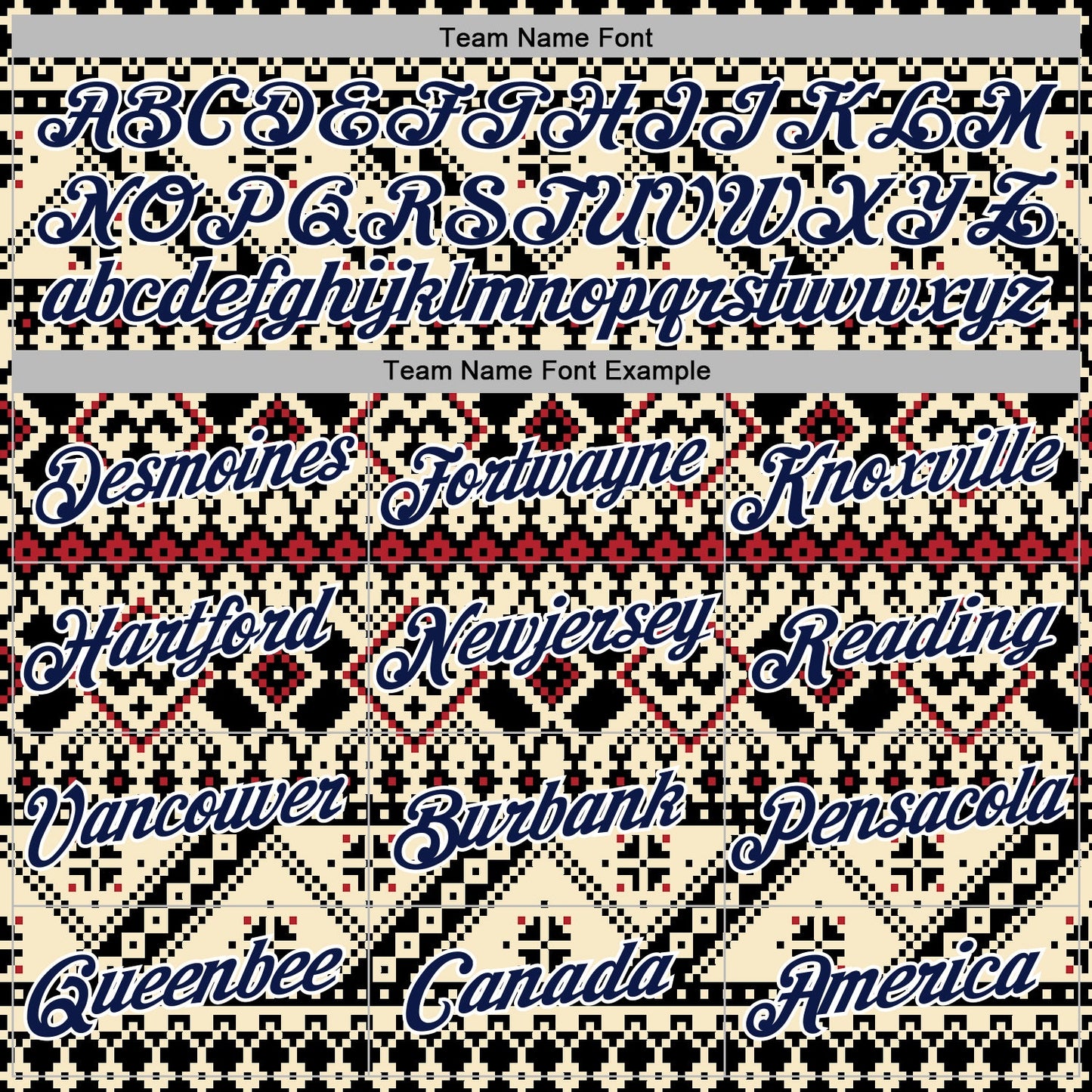 Custom Stitched Cream Navy Black-White 3D Pattern Design Tribal Ethnic Native American Sports Pullover Sweatshirt Hoodie view 3