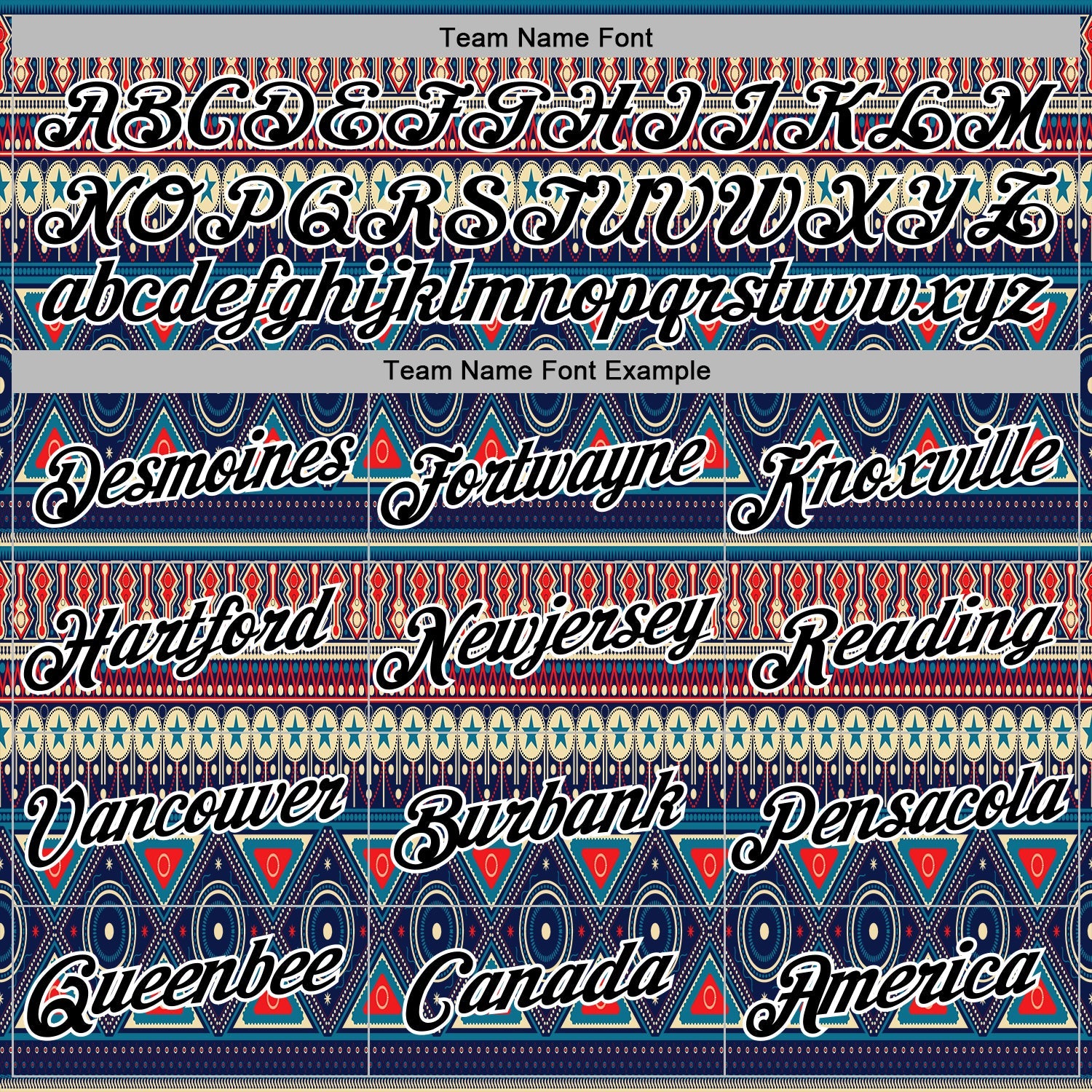 Custom Stitched Navy Black-White 3D Pattern Design Tribal Ethnic Native American Sports Pullover Sweatshirt Hoodie view 3