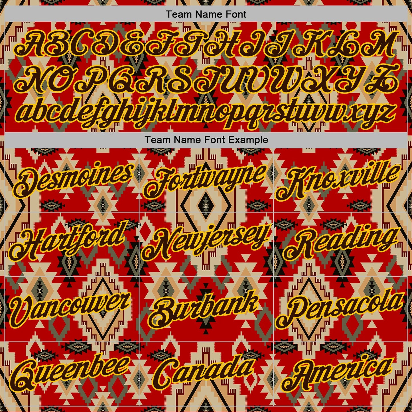 Custom Stitched Red Brown-Yellow 3D Pattern Design Tribal Ethnic Native American Sports Pullover Sweatshirt Hoodie view 3