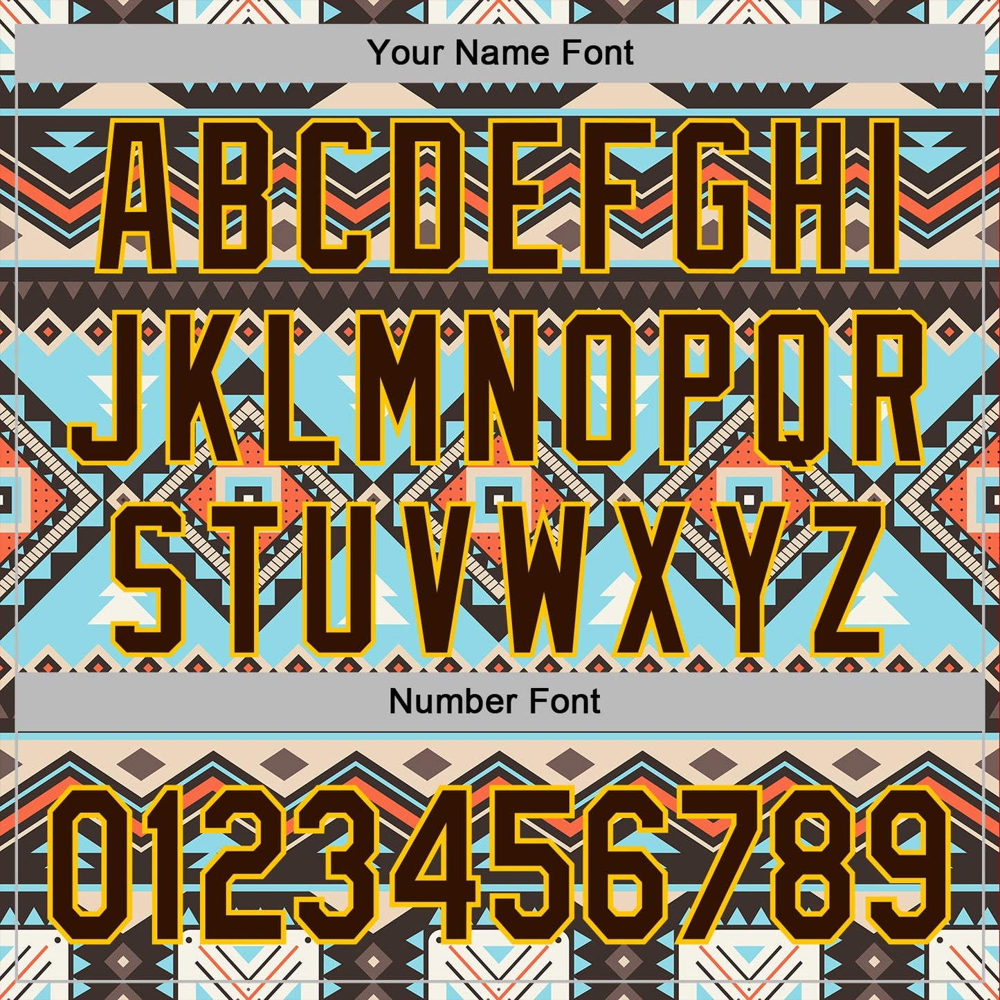 Custom Stitched Black Brown-Yellow 3D Pattern Design Tribal Ethnic Native American Sports Pullover Sweatshirt Hoodie view 4