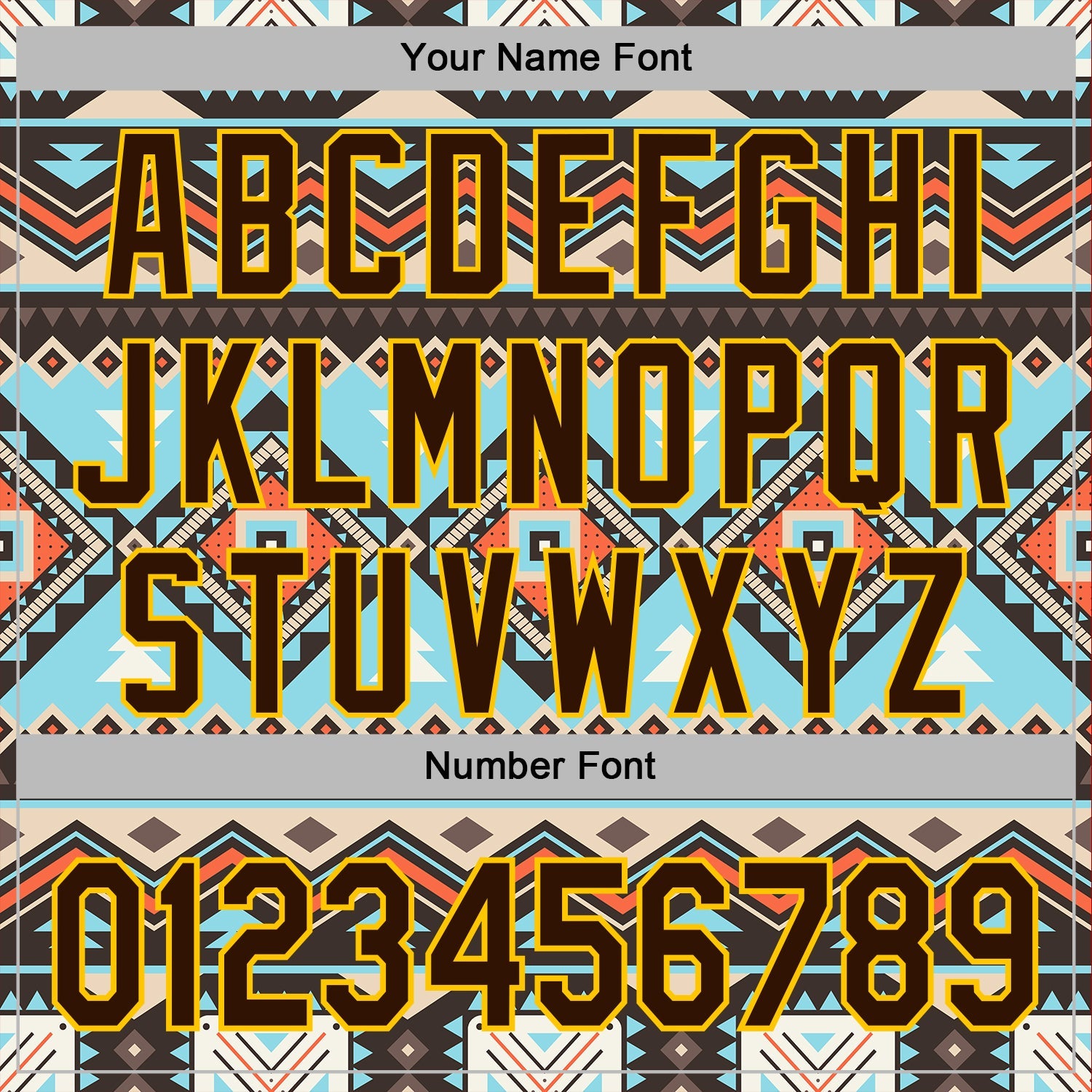 Custom Stitched Black Brown-Yellow 3D Pattern Design Tribal Ethnic Native American Sports Pullover Sweatshirt Hoodie view 4