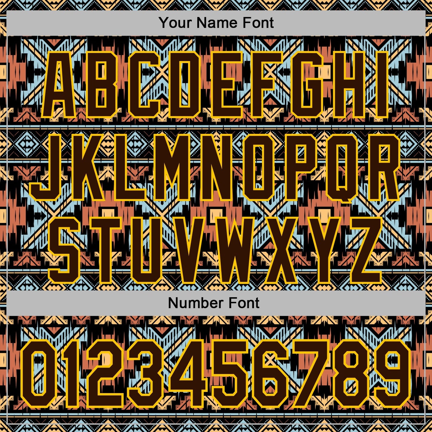 Custom Stitched Black Brown-Yellow 3D Pattern Design Tribal Ethnic Native American Sports Pullover Sweatshirt Hoodie view 4