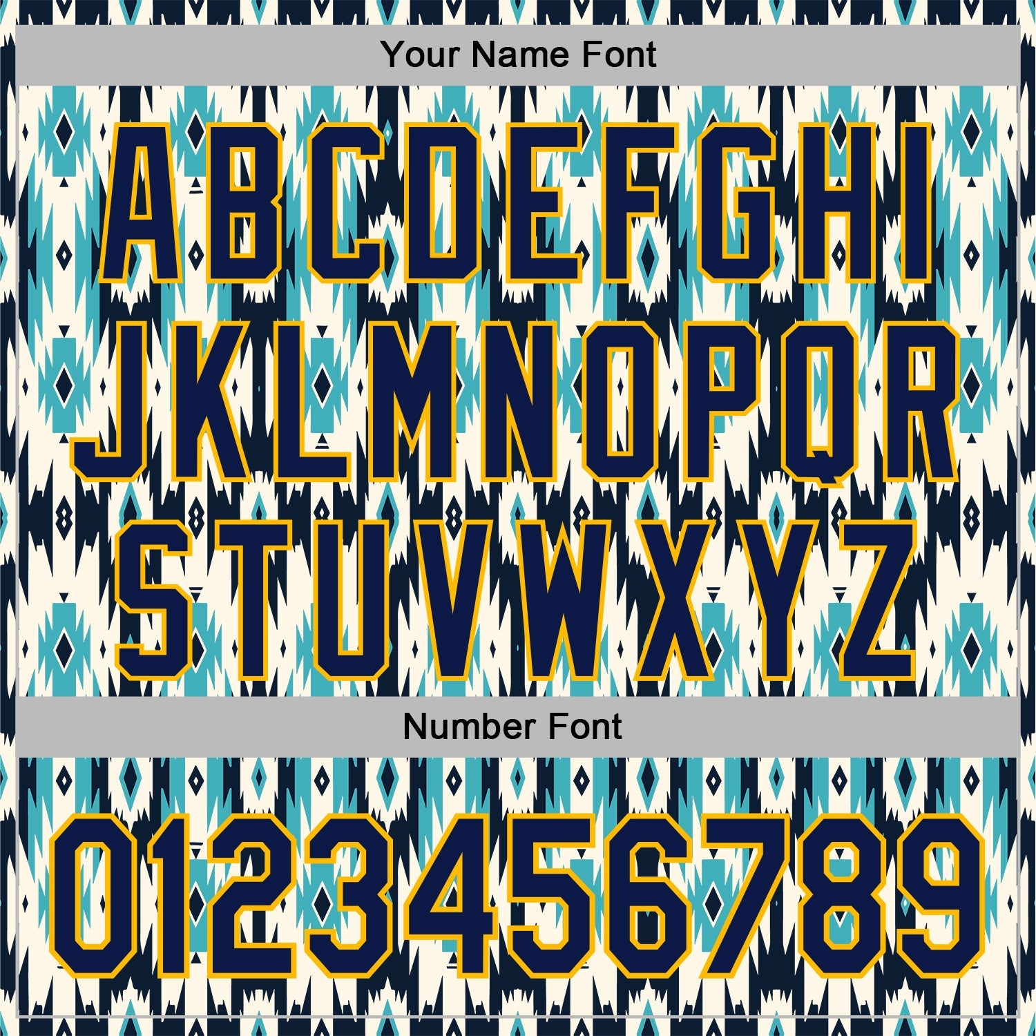 Custom Stitched Cream Navy-Gold 3D Pattern Design Tribal Ethnic Native American Sports Pullover Sweatshirt Hoodie view 4
