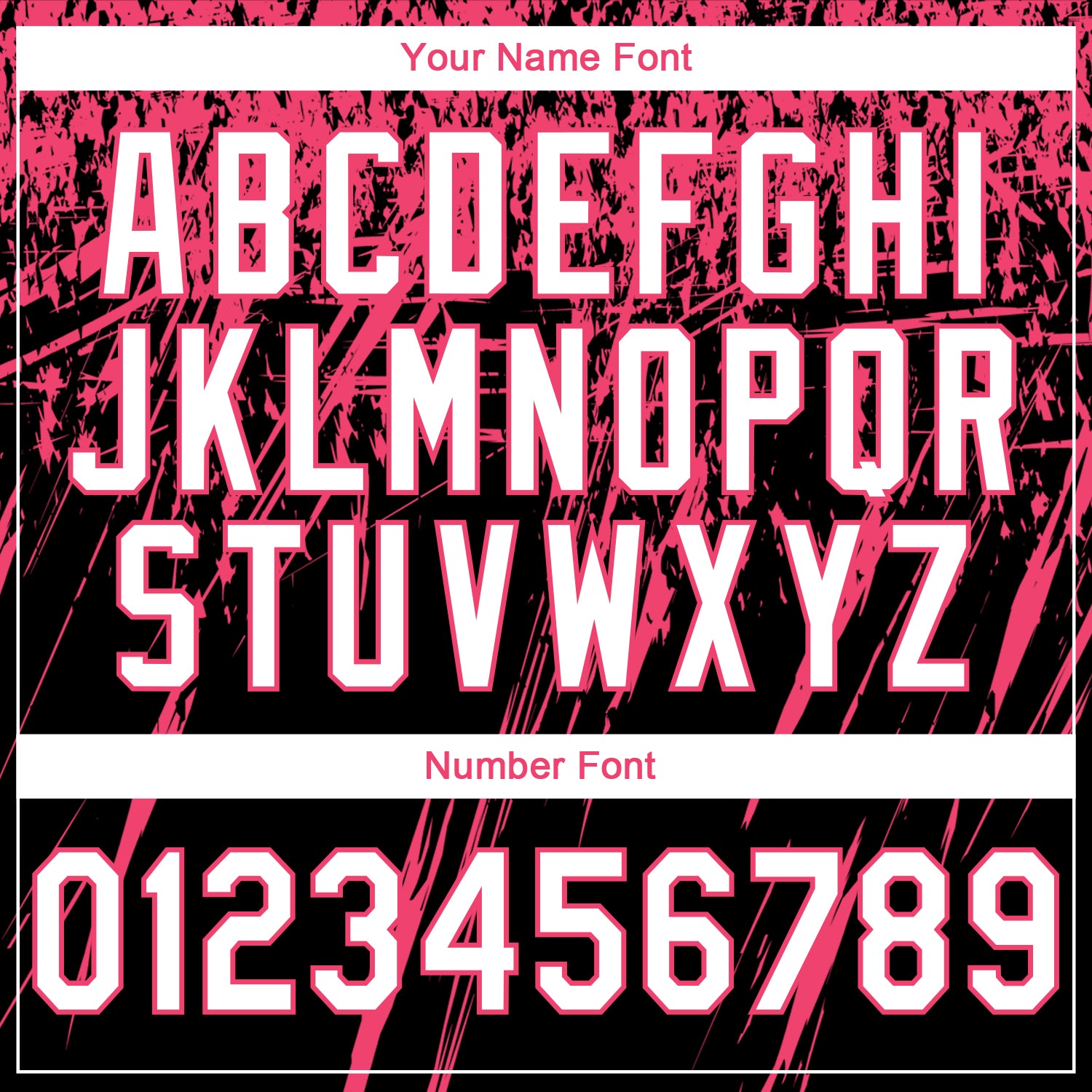 Custom Stitched Black White-Neon Pink 3D Pattern Design Splash Grunge Art Sports Pullover Sweatshirt Hoodie view 4
