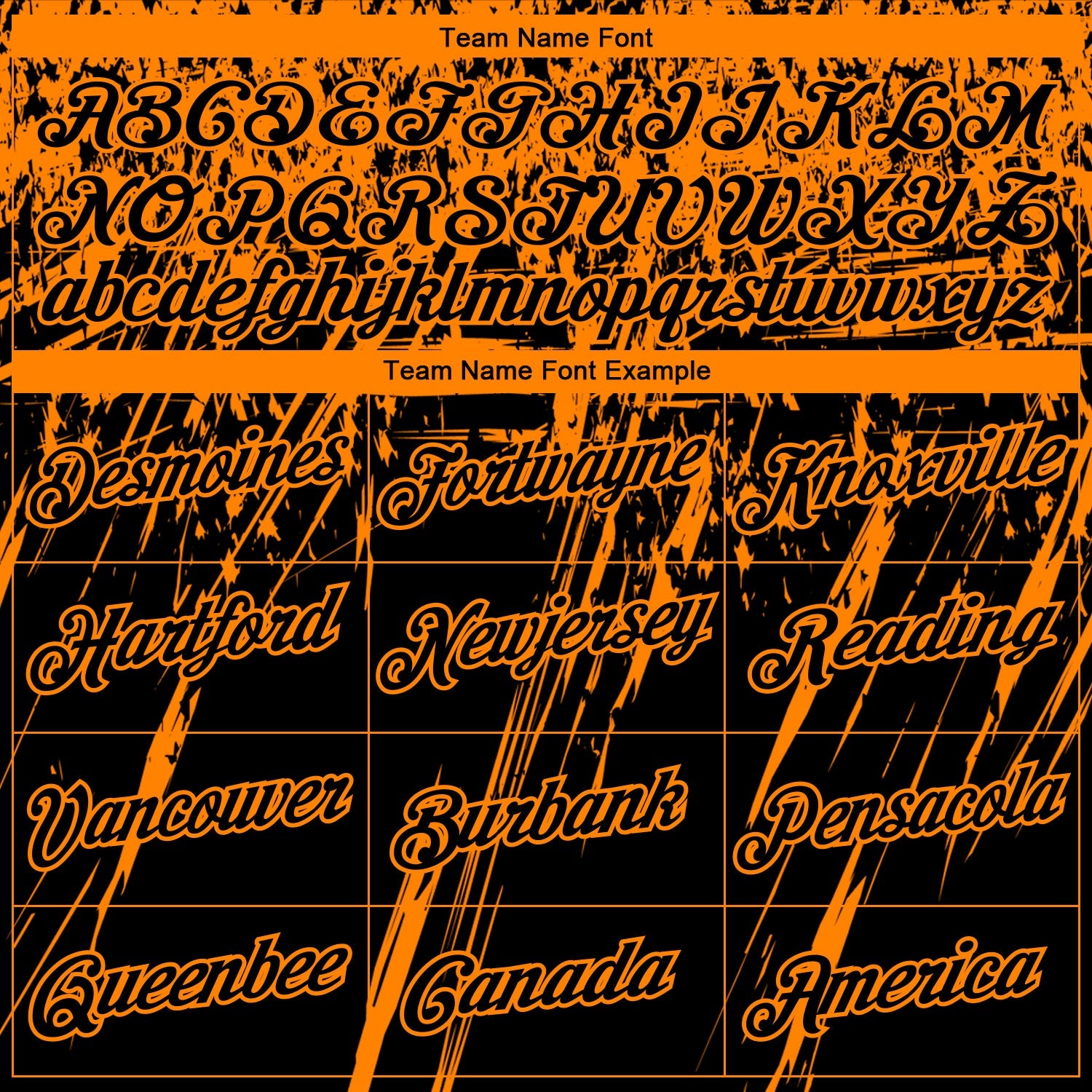 Custom Stitched Black Bay Orange 3D Pattern Design Splash Grunge Art Sports Pullover Sweatshirt Hoodie view 3