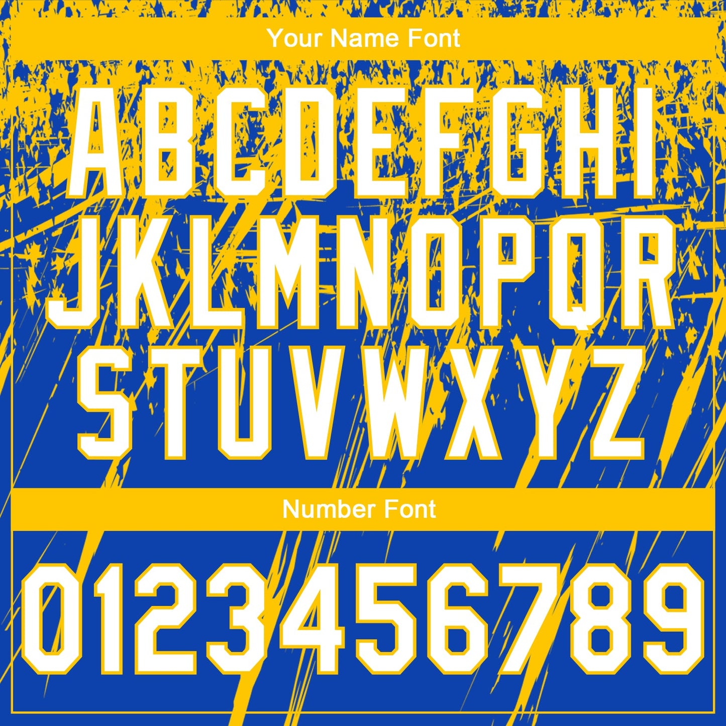 Custom Stitched Thunder Blue White-Yellow 3D Pattern Design Splash Grunge Art Sports Pullover Sweatshirt Hoodie view 4