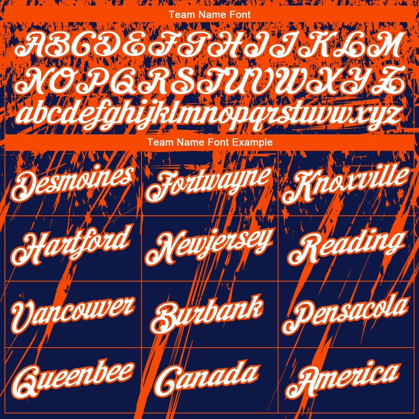 Custom Stitched Navy White-Orange 3D Pattern Design Splash Grunge Art Sports Pullover Sweatshirt Hoodie view 3