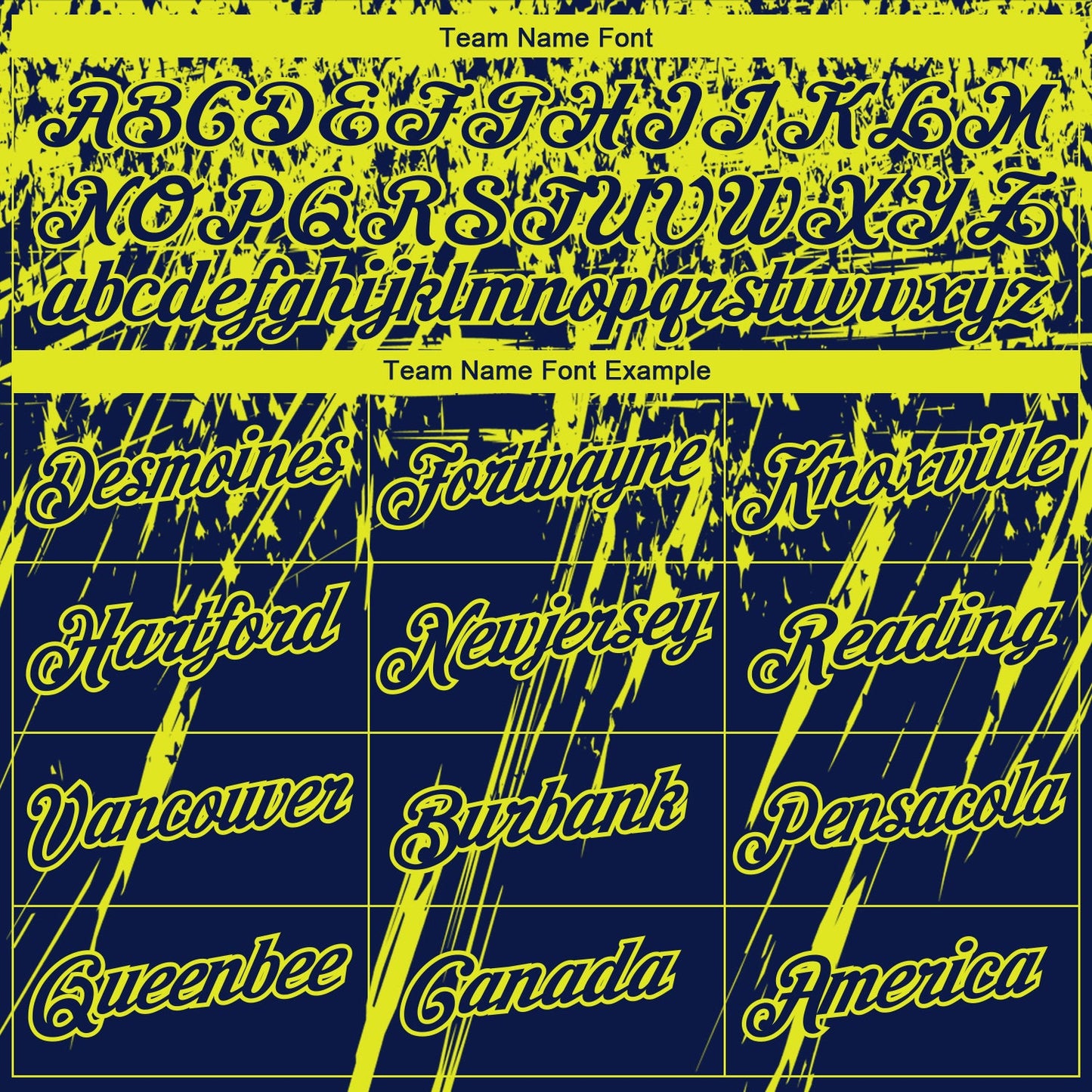 Custom Stitched Navy Neon Yellow 3D Pattern Design Splash Grunge Art Sports Pullover Sweatshirt Hoodie view 3
