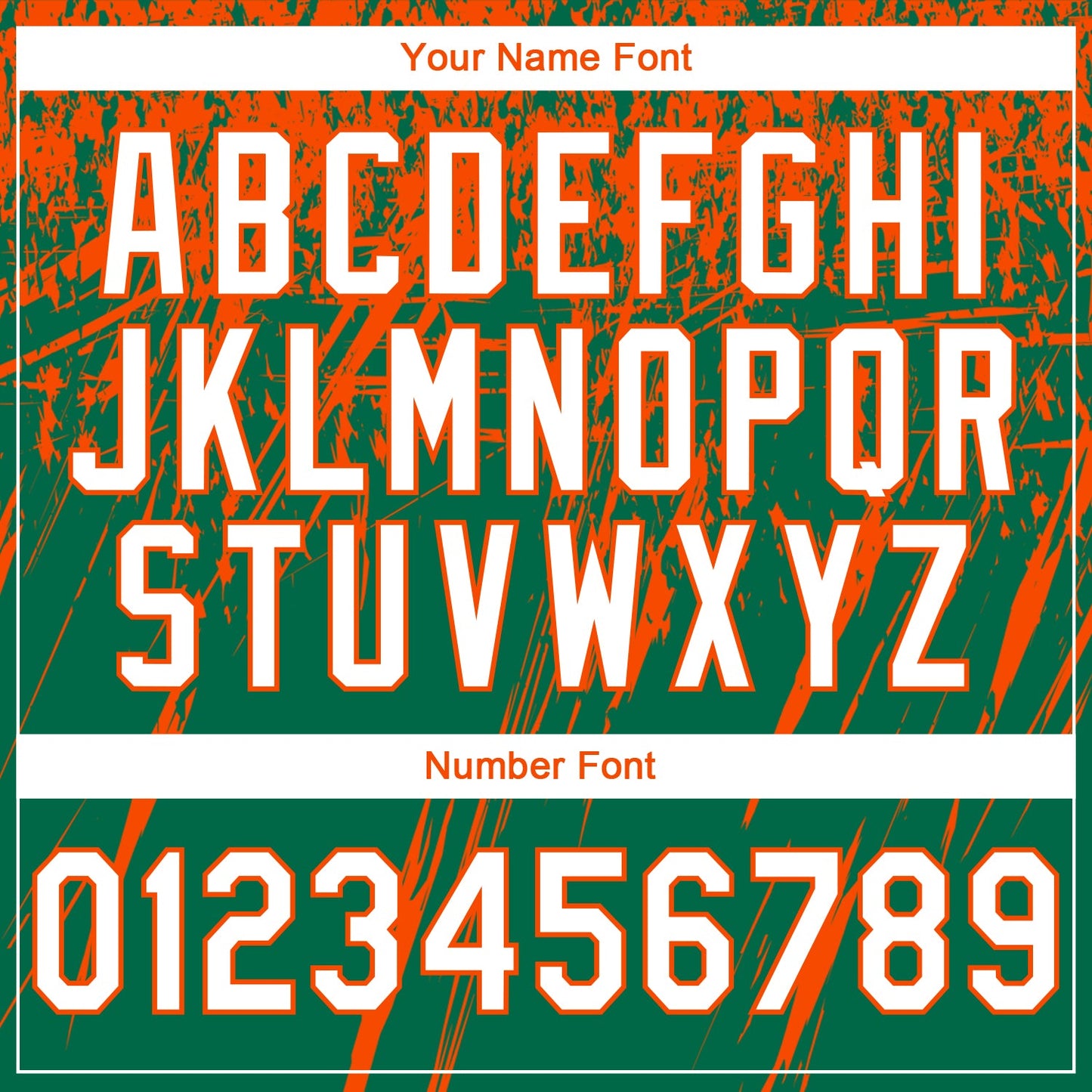 Custom Stitched Kelly Green White-Orange 3D Pattern Design Splash Grunge Art Sports Pullover Sweatshirt Hoodie view 4