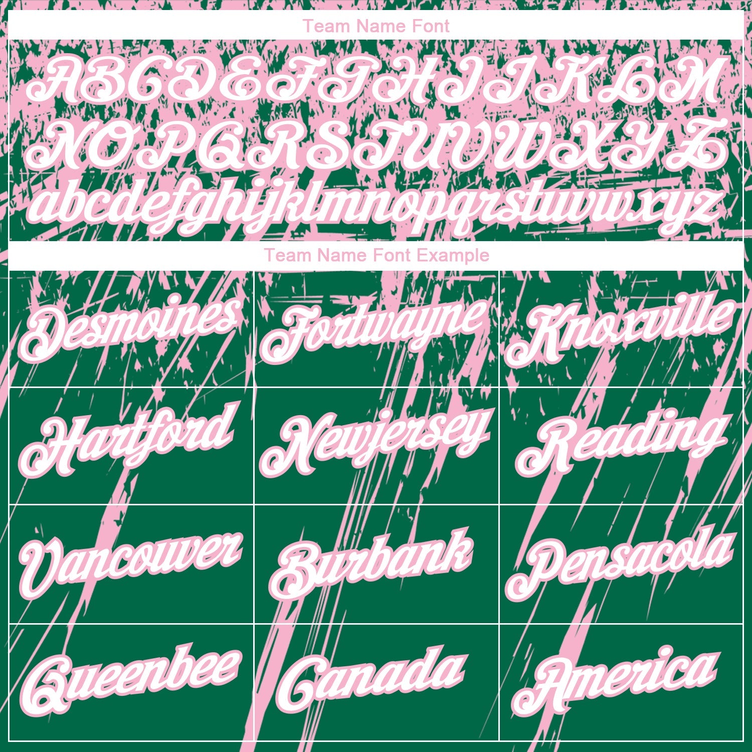 Custom Stitched Kelly Green White-Light Pink 3D Pattern Design Splash Grunge Art Sports Pullover Sweatshirt Hoodie view 3