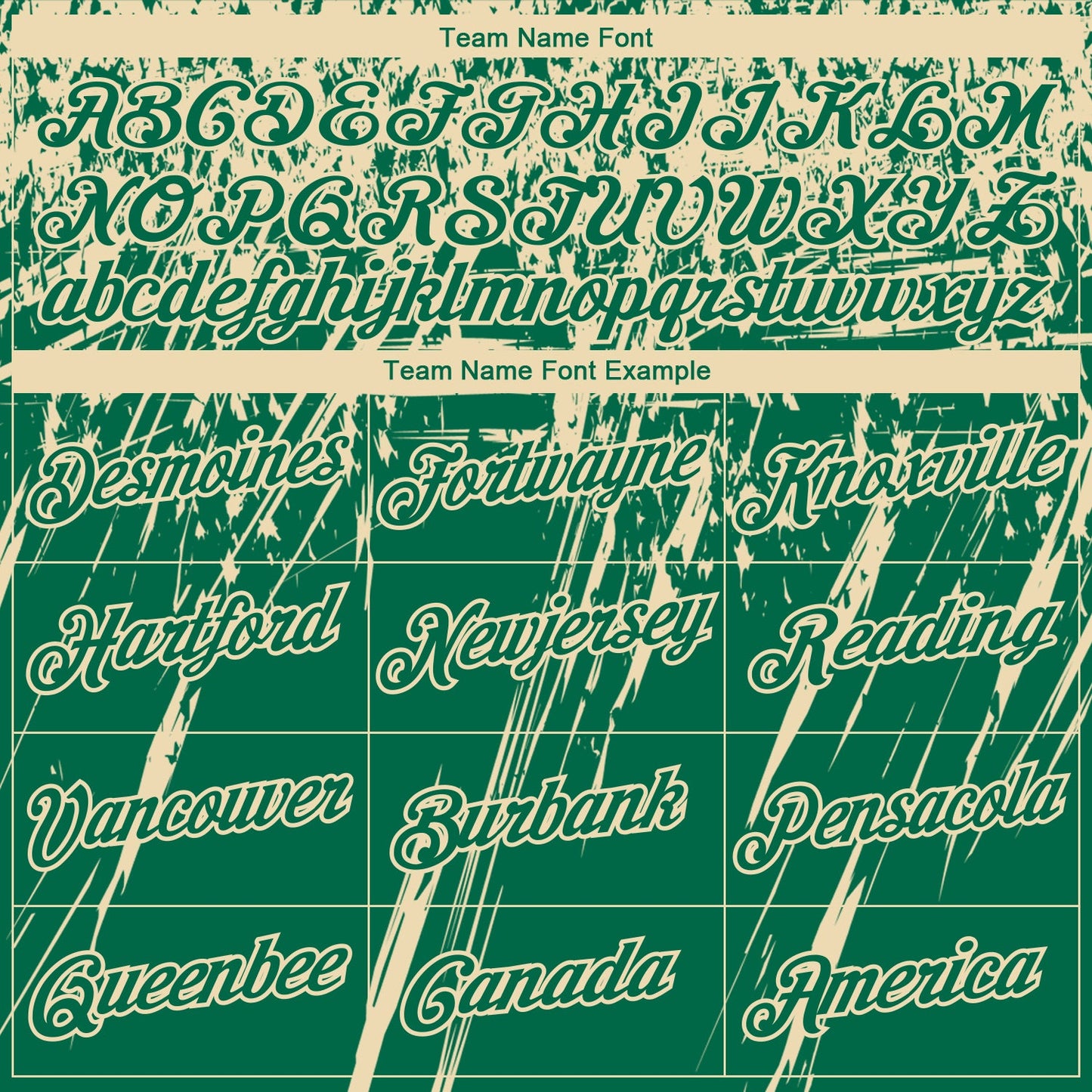 Custom Stitched Kelly Green Cream 3D Pattern Design Splash Grunge Art Sports Pullover Sweatshirt Hoodie view 3