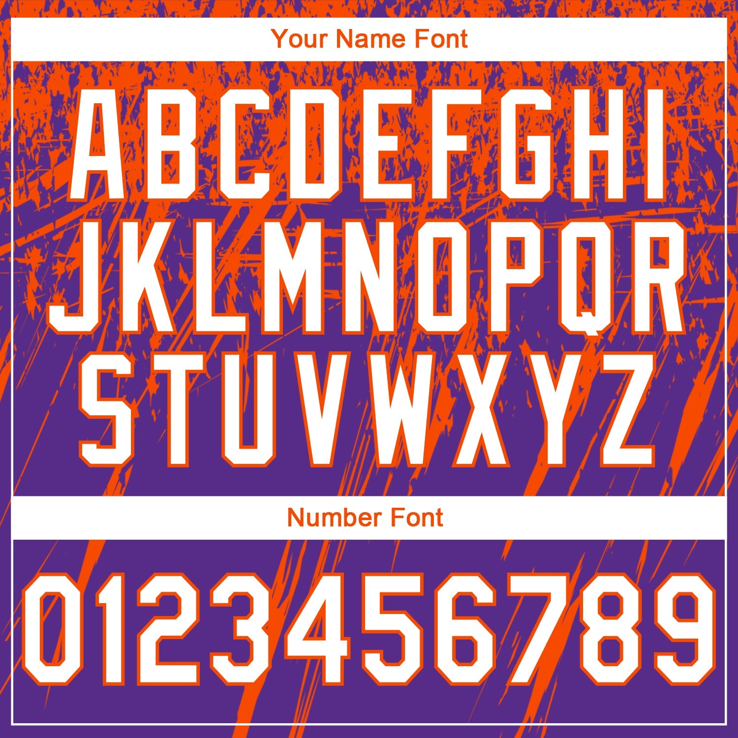Custom Stitched Purple White-Orange 3D Pattern Design Splash Grunge Art Sports Pullover Sweatshirt Hoodie view 4
