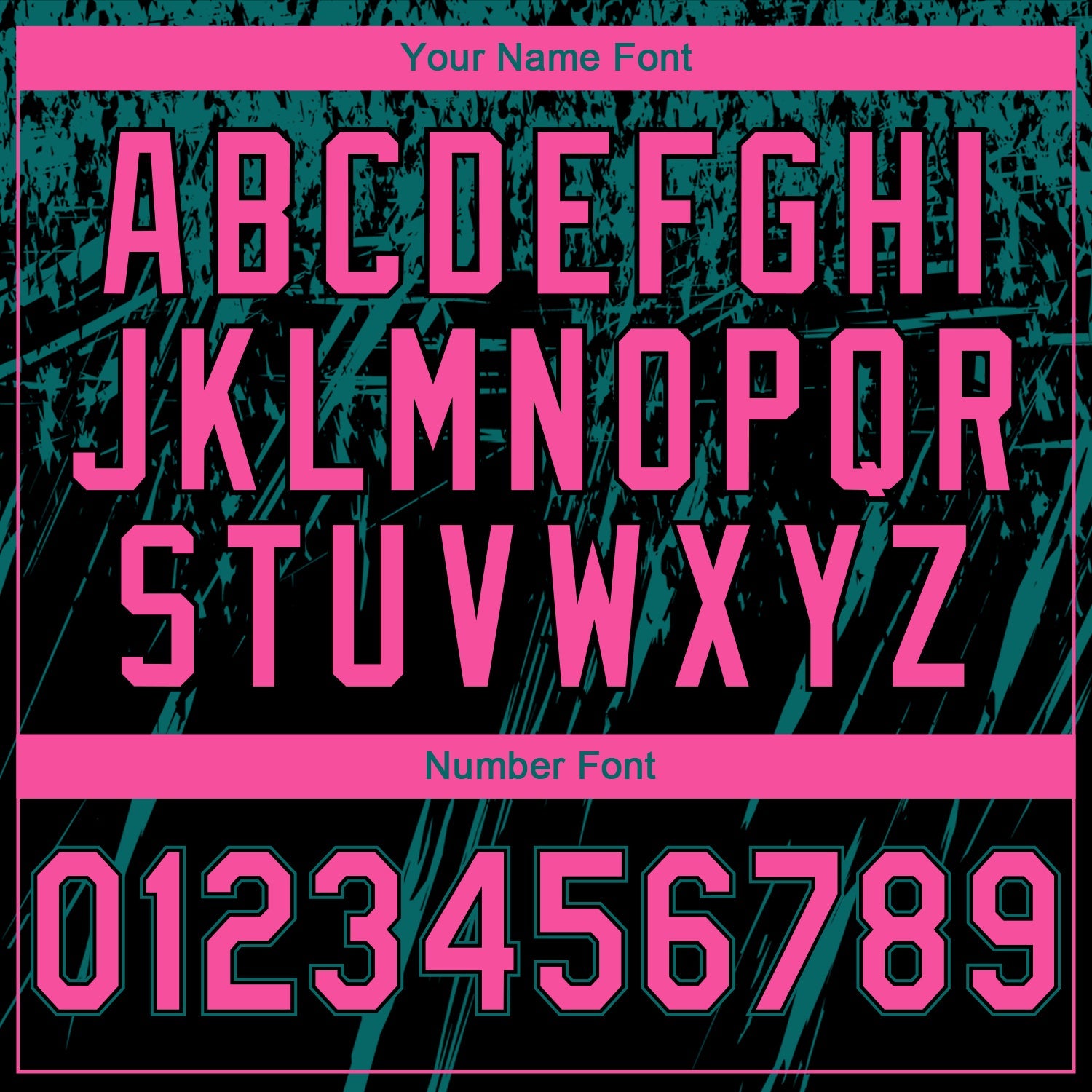 Custom Stitched Black Pink-Teal 3D Pattern Design Splash Grunge Art Sports Pullover Sweatshirt Hoodie view 4