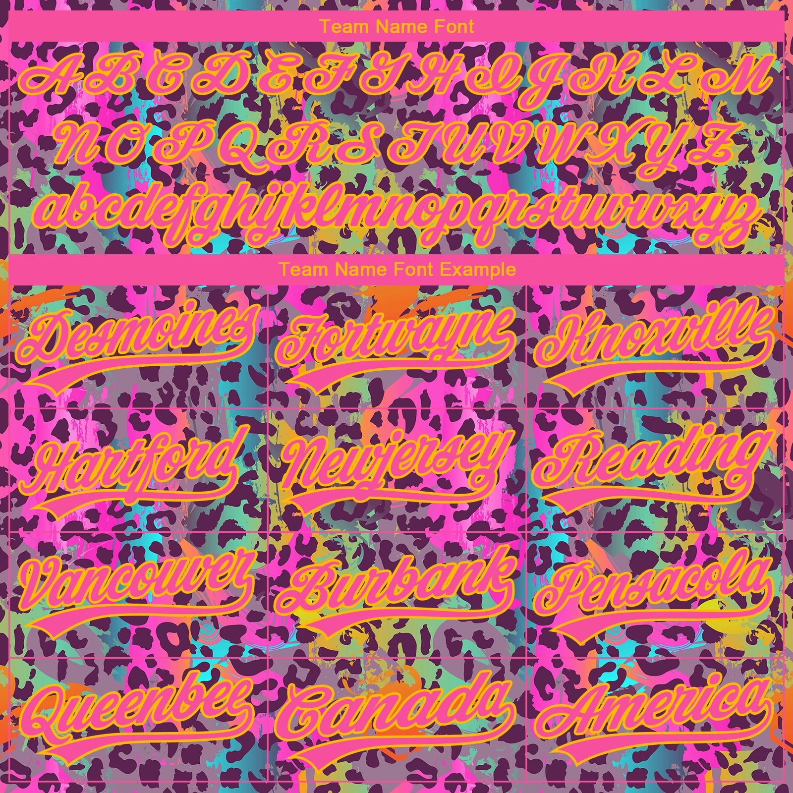 Custom Stitched Graffiti Pattern Pink-Gold 3D Colorful Leopard Print Sports Pullover Sweatshirt Hoodie view 3