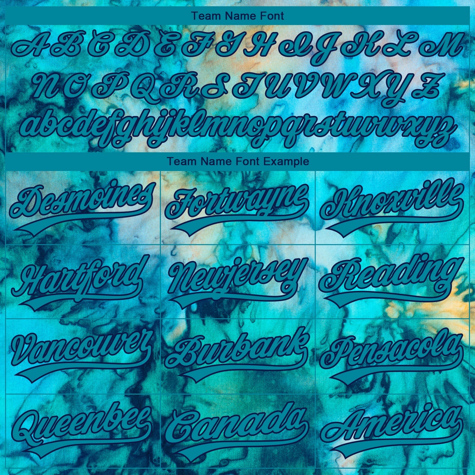Custom Stitched Tie Dye Teal-Navy 3D Sports Pullover Sweatshirt Hoodie view 3