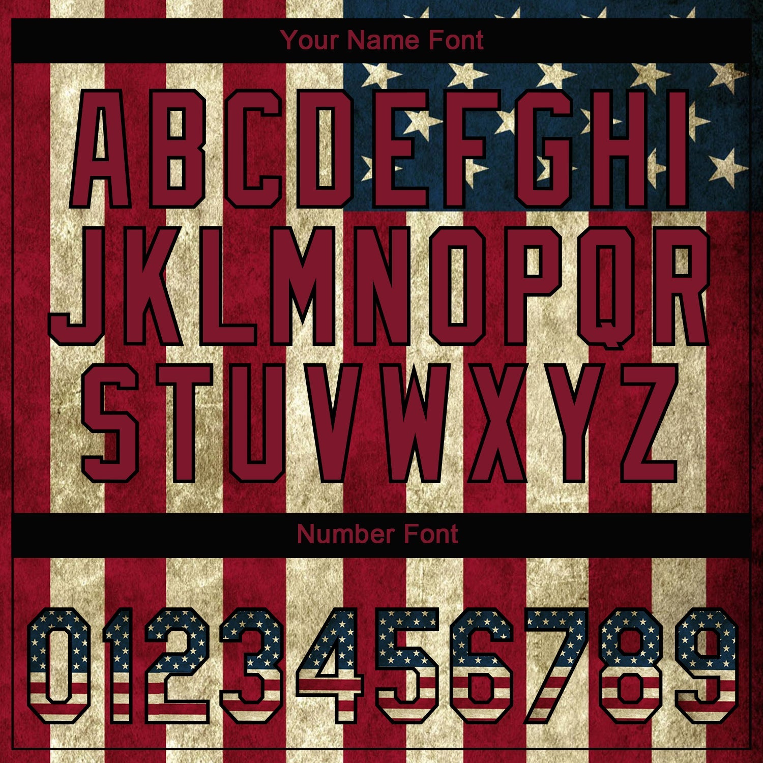 Custom Stitched Crimson Vintage USA Flag Cream-Black 3D American Flag Sports Pullover Sweatshirt Hoodie view 4