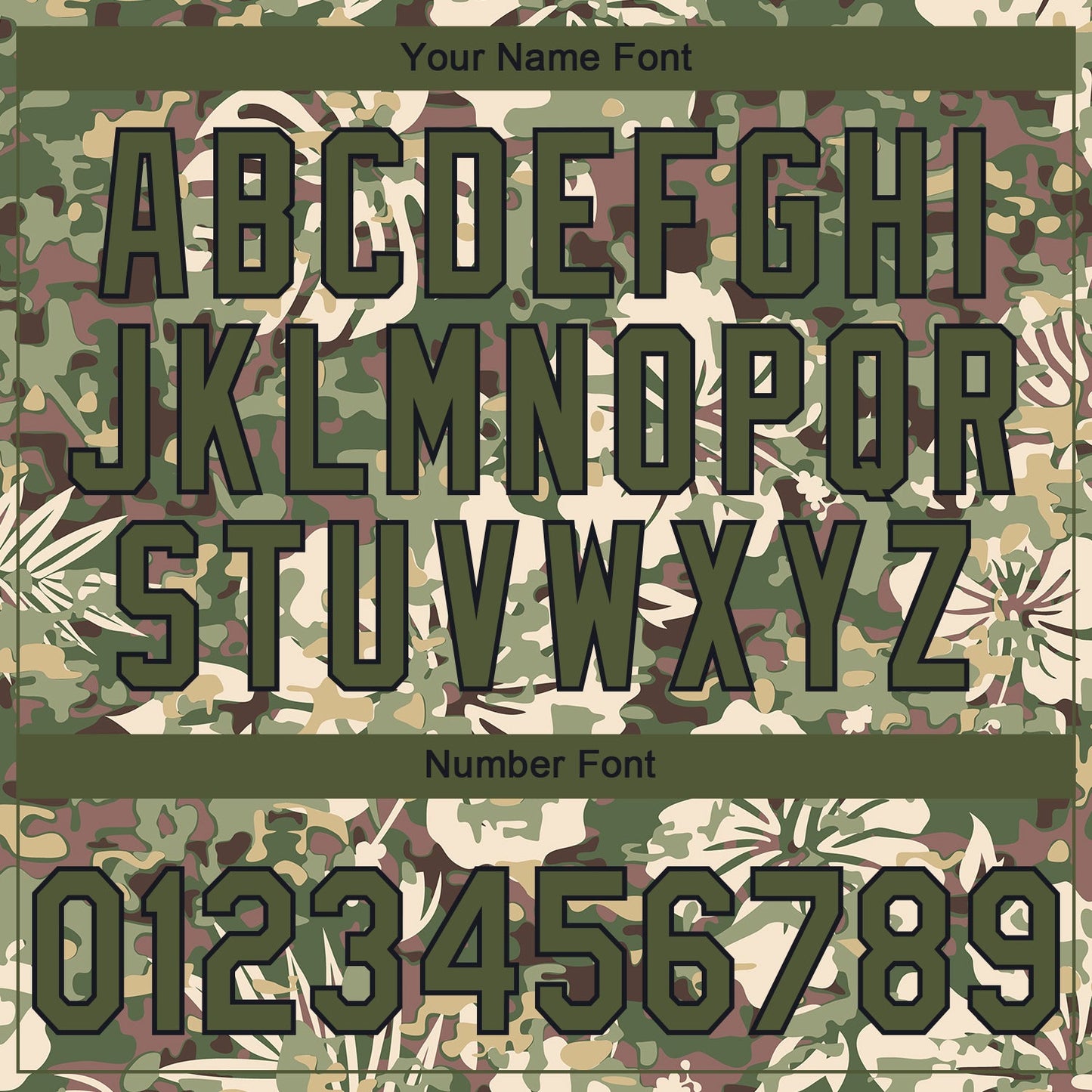 Custom Stitched Camo Olive-Black 3D Hawaii Palm Plant Sports Pullover Sweatshirt Salute To Service Hoodie view 4