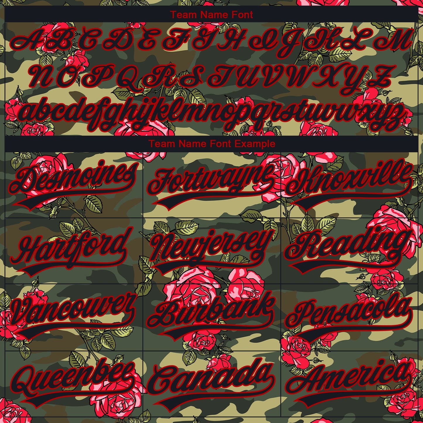 Custom Stitched Camo Black-Red 3D Rose Sports Pullover Sweatshirt Salute To Service Hoodie view 3