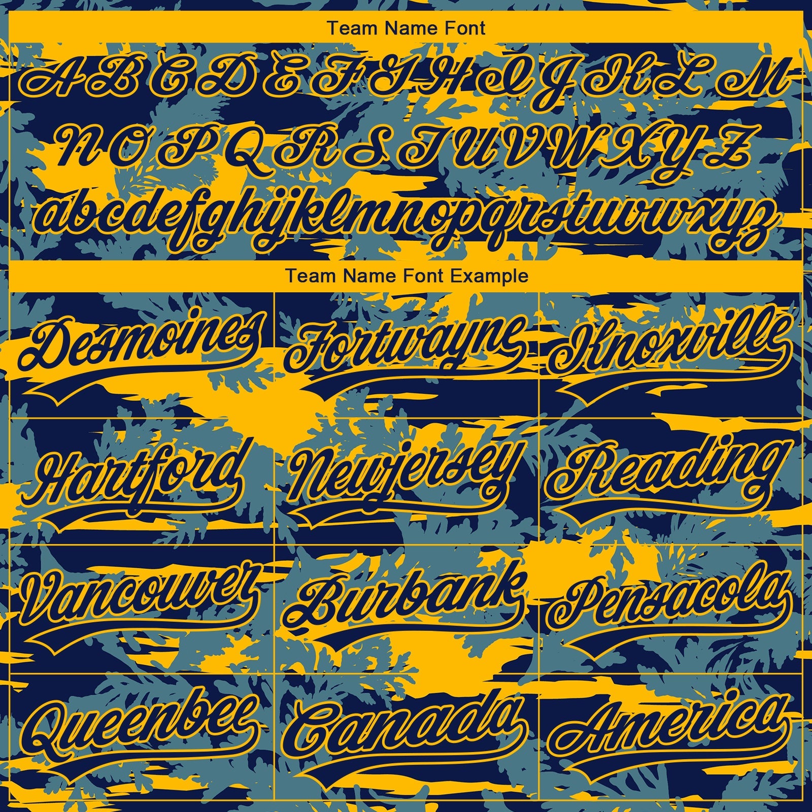Custom Stitched Navy Gold 3D Pattern Design Thuja Branch Pullover Sweatshirt Hoodie view 3