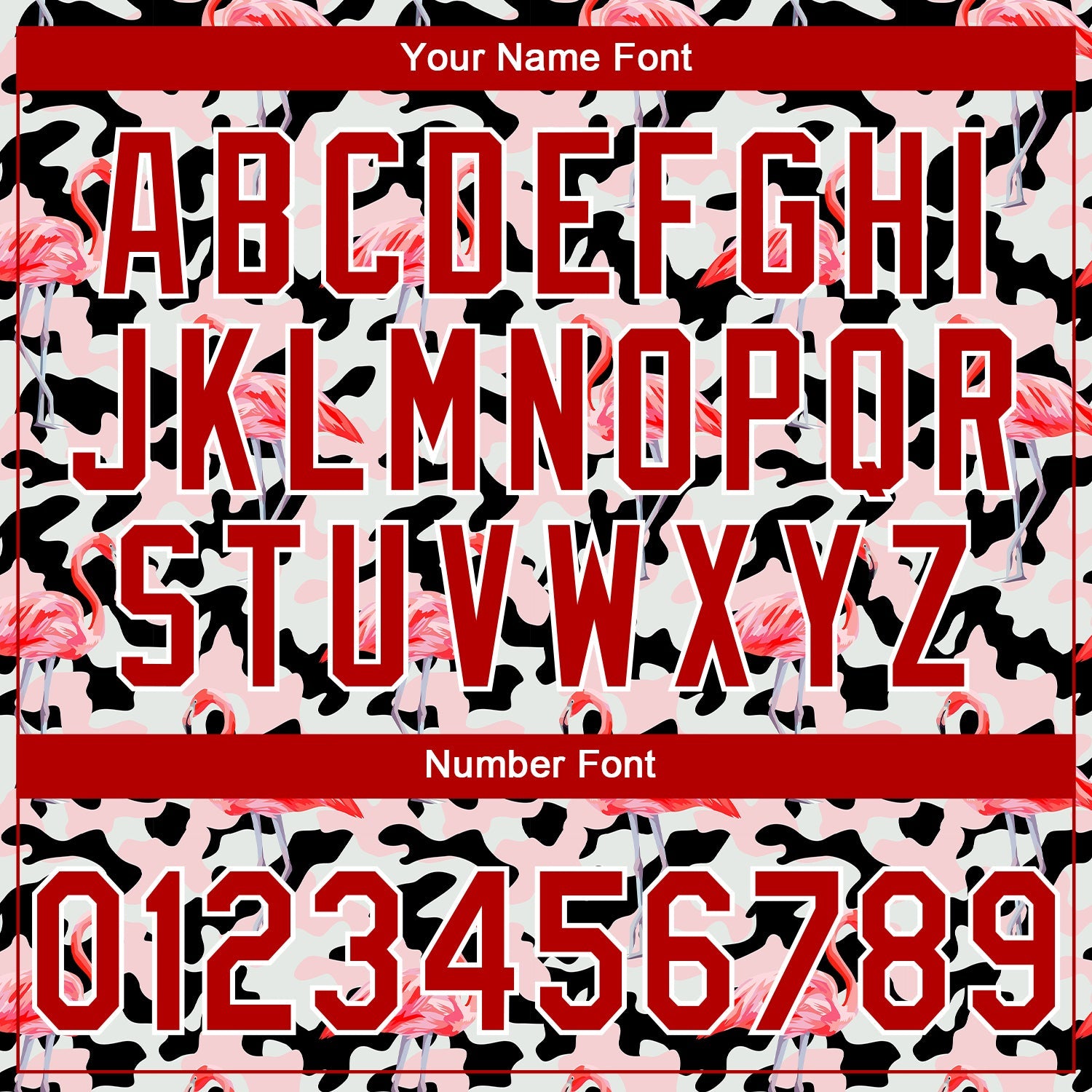 Custom Stitched Camo Red-White 3D Flamingo Sports Pullover Sweatshirt Salute To Service Hoodie view 4