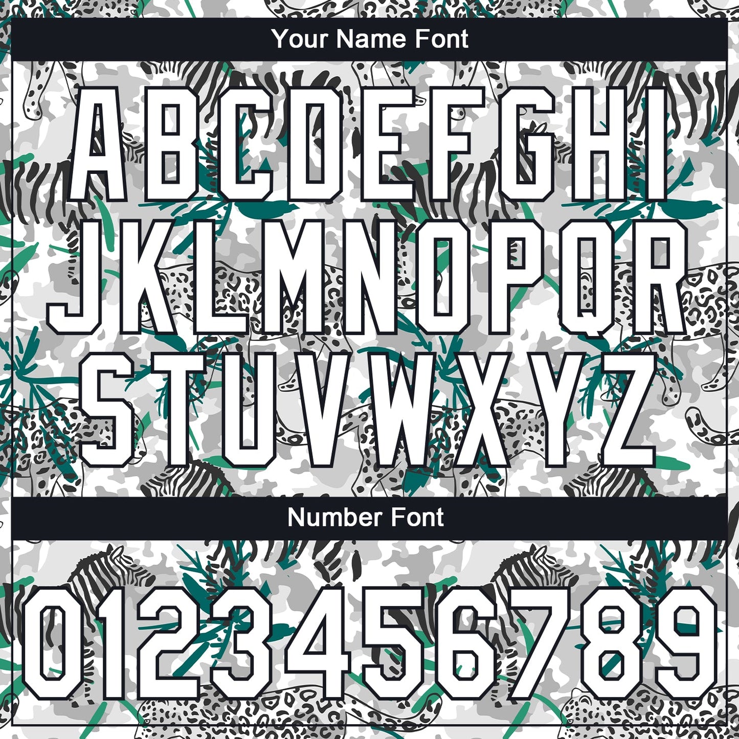 Custom Stitched Camo White-Black 3D Tropical Jungle Animal Sports Pullover Sweatshirt Salute To Service Hoodie view 4