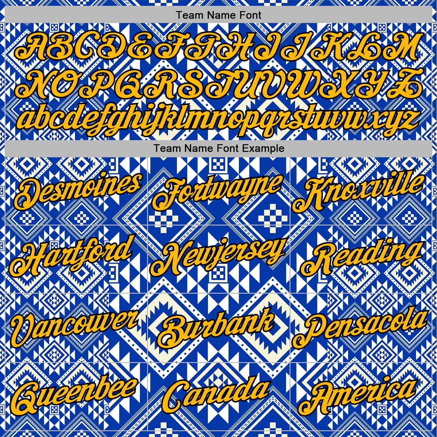 Custom Stitched White Gold Blue-Black 3D Mexico Aztec Pattern Sports Pullover Sweatshirt Hoodie view 3